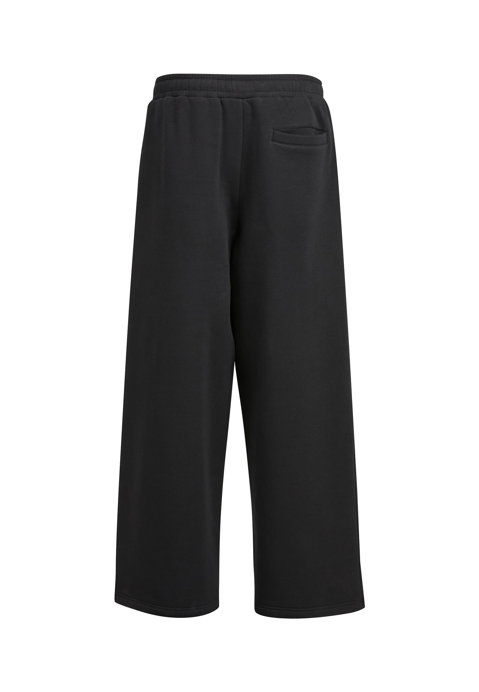 Fluffy Wide Leg Trackpants με Ελαστική Μέση Tb8031-00007 Urban Classics Black ανδρικά Παντελόνια Simple Wear