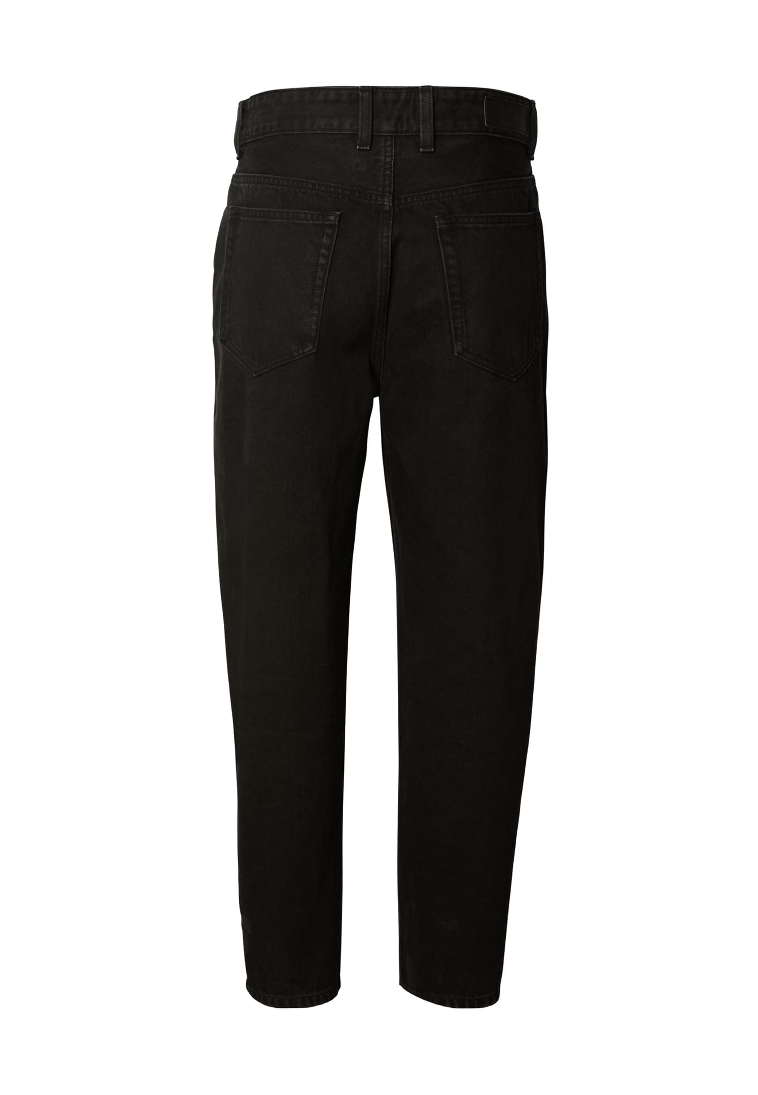 Heavy Loose Jeans Κλασική Ίσια Σιλουέτα Tb8054-00709 Urban Classics Black Washed ανδρικά Παντελόνια Simple Wear