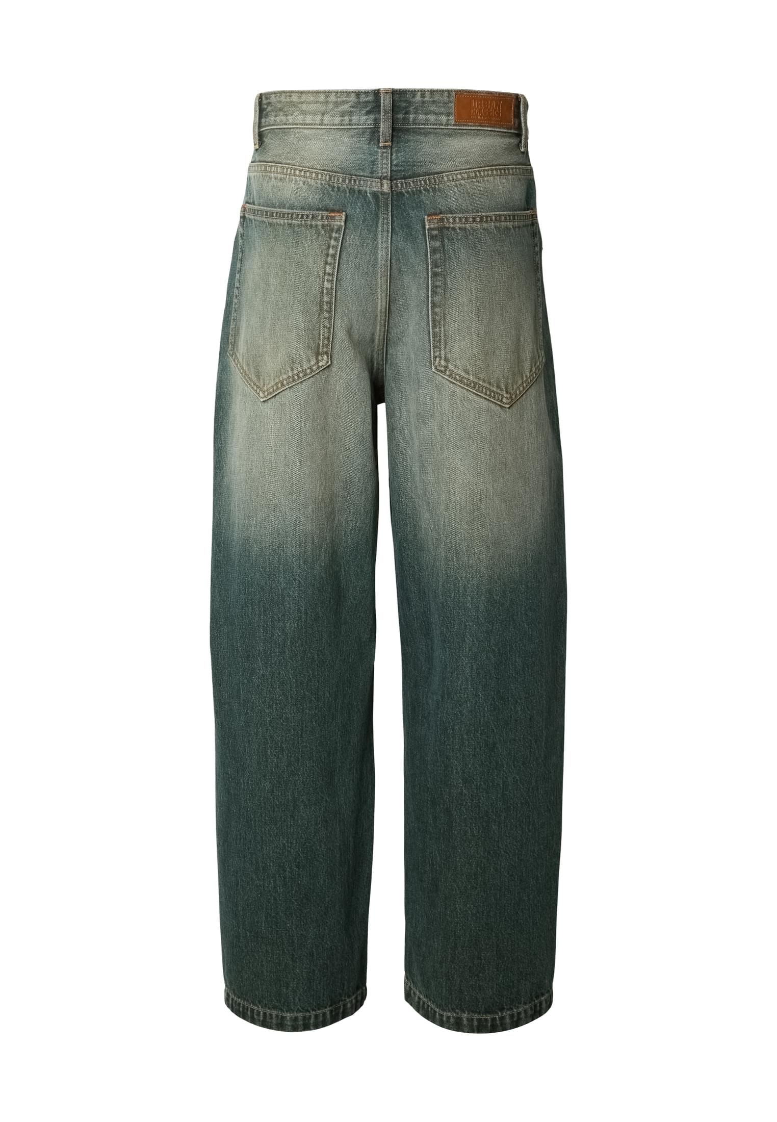 Super Baggy Jeans Tb8055-21545 Urban Classics Mid Blue Dirty Washed ανδρικά Παντελόνια Simple Wear
