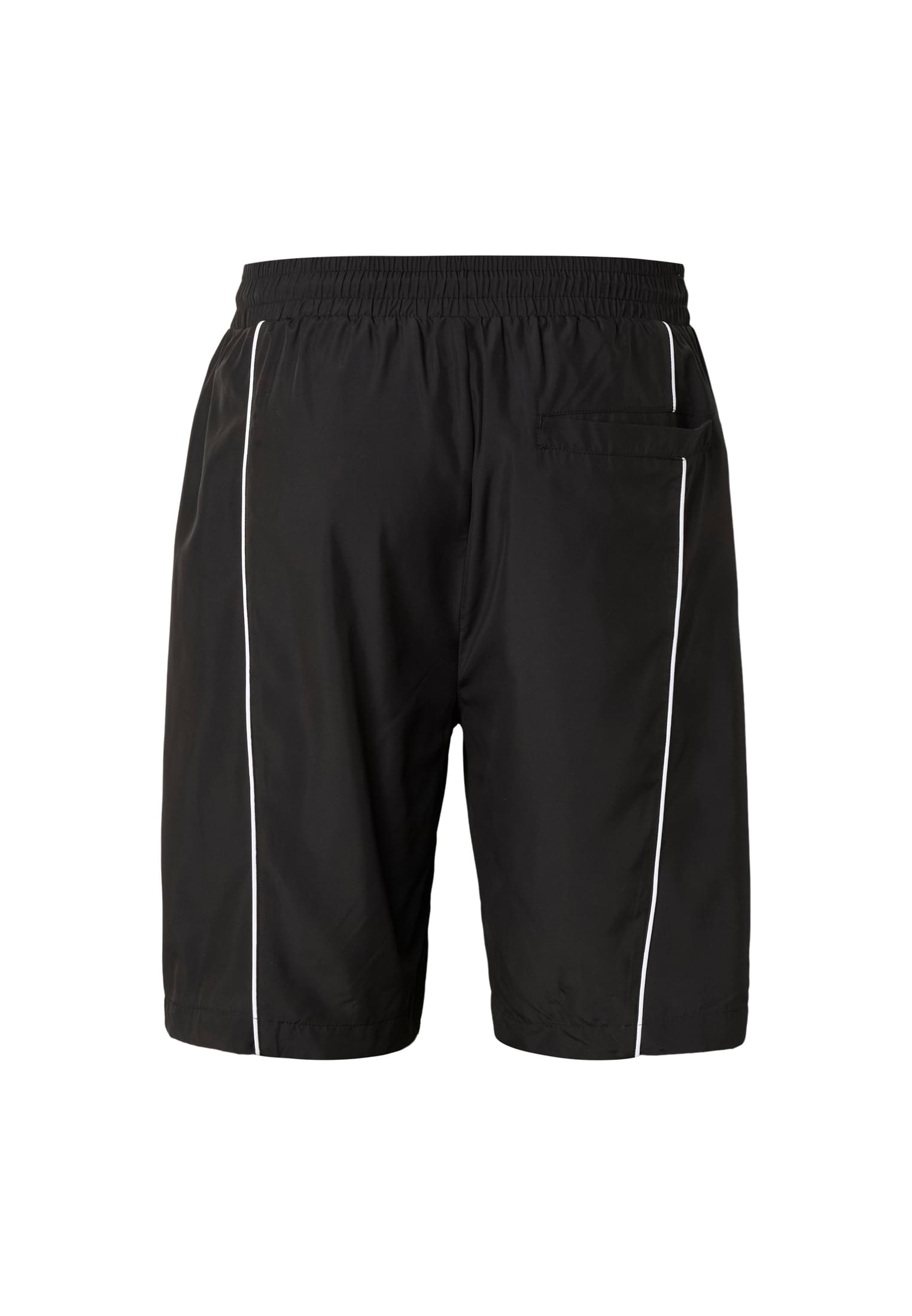 Piping Track Shorts με Ελαστική Μέση Και Κορδόνι Tb8098-00007 Urban Classics Black ανδρικά Βερμούδες Σορτς Simple Wear