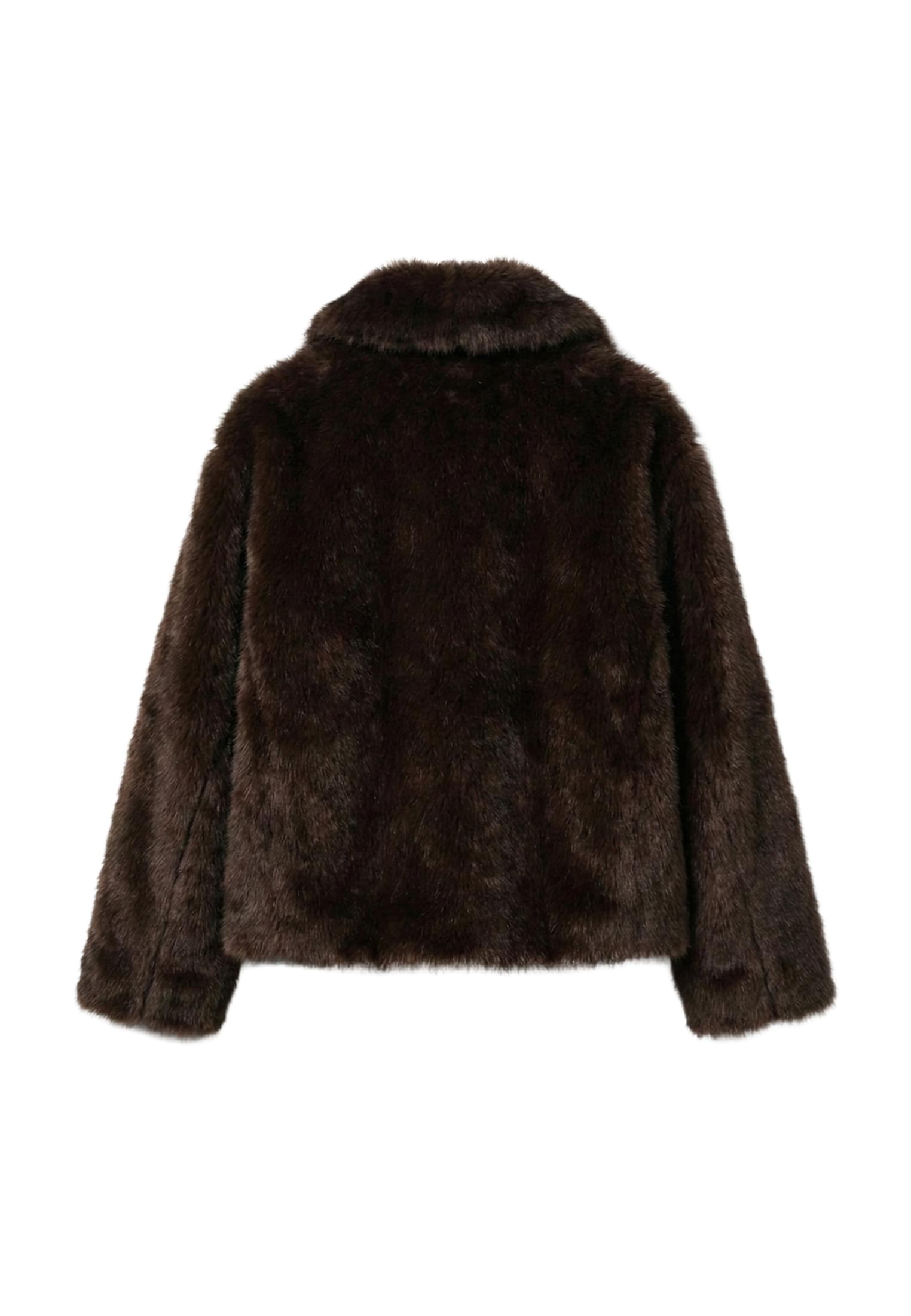 Γυναικείο Κοντό Μπουφάν Faux Fur Jacket με Ζεστό Υλικό Tb8120-00075 Urban Classics Brown γυναικεία Simple Wear