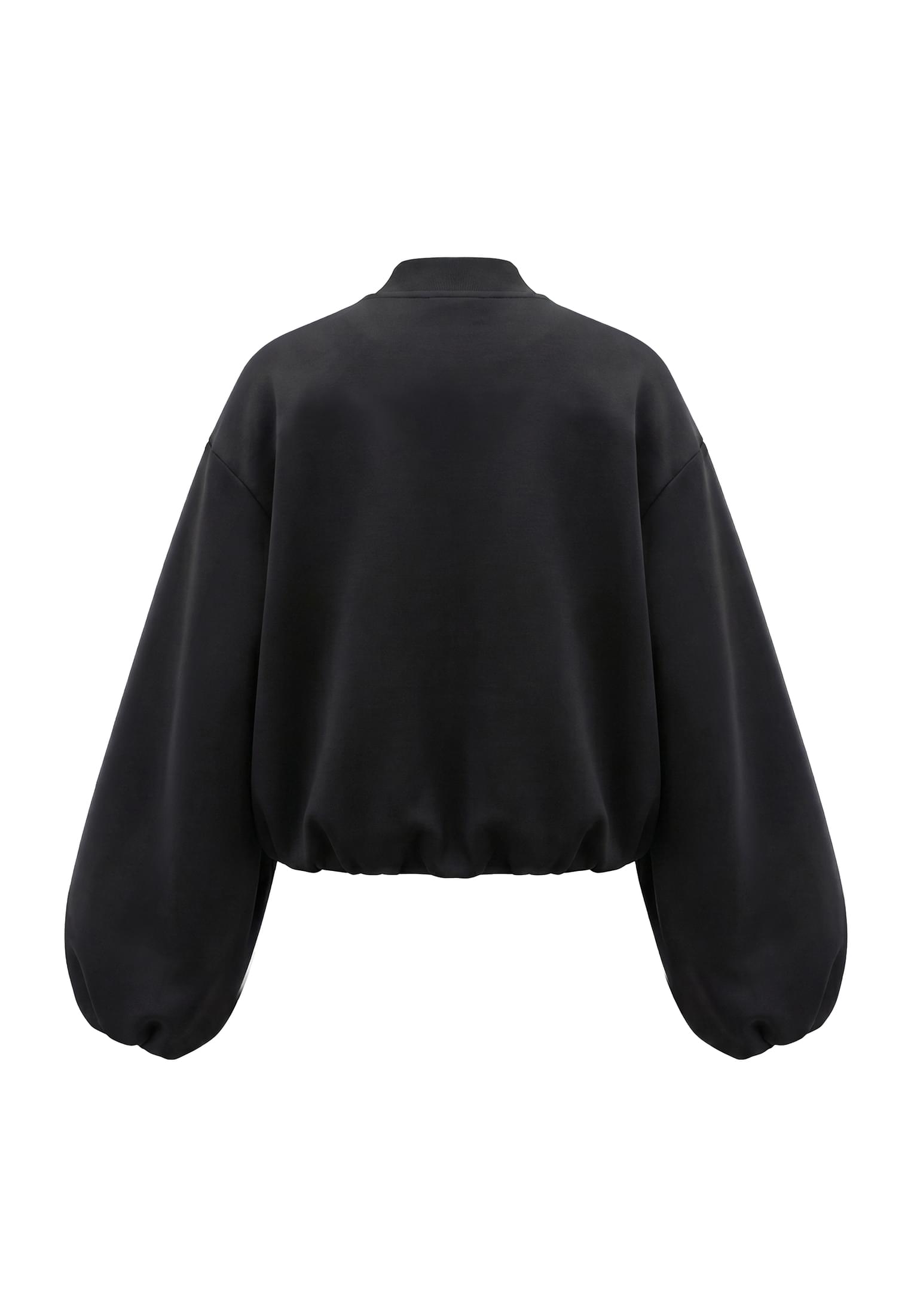 Φαρδύ Μπουφάν Ladies Oversized Scuba Jacket με Μοντέρνα Εμφάνιση Tb8133-00007 Urban Classics Black γυναικεία Simple Wear