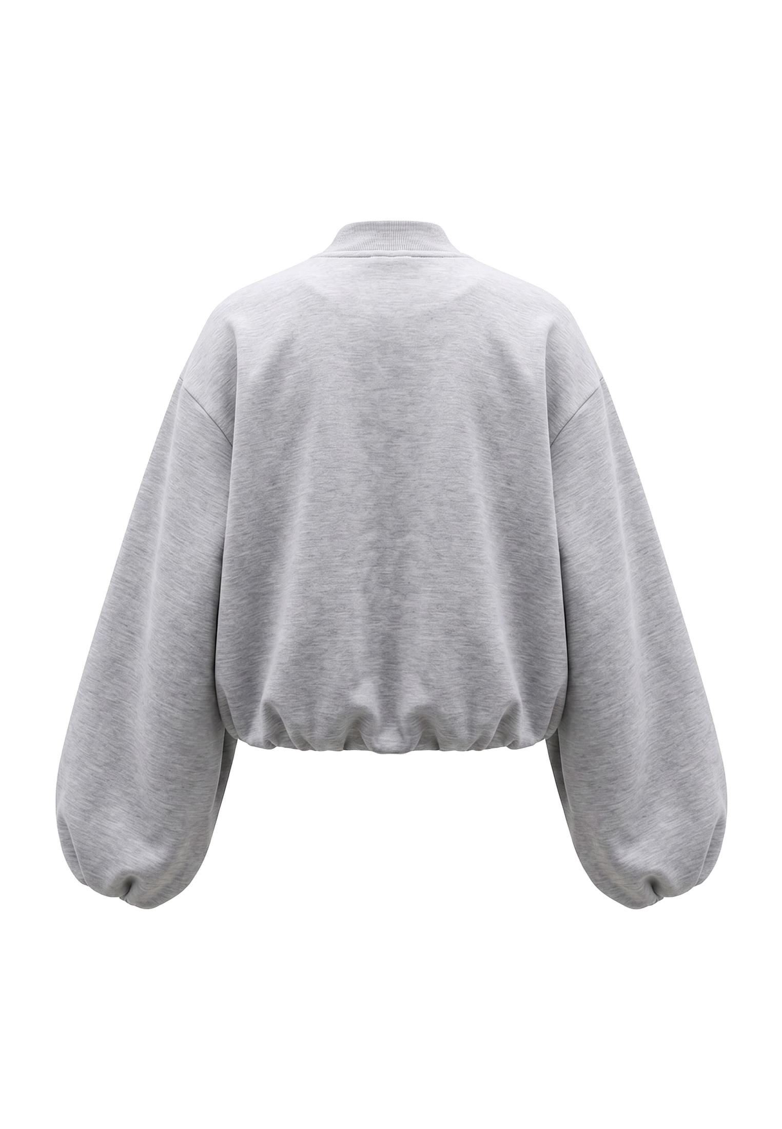 Φαρδύ Μπουφάν Ladies Oversized Scuba Jacket με Μοντέρνα Εμφάνιση Tb8133-03061 Urban Classics Heathergrey γυναικεία Simple Wear