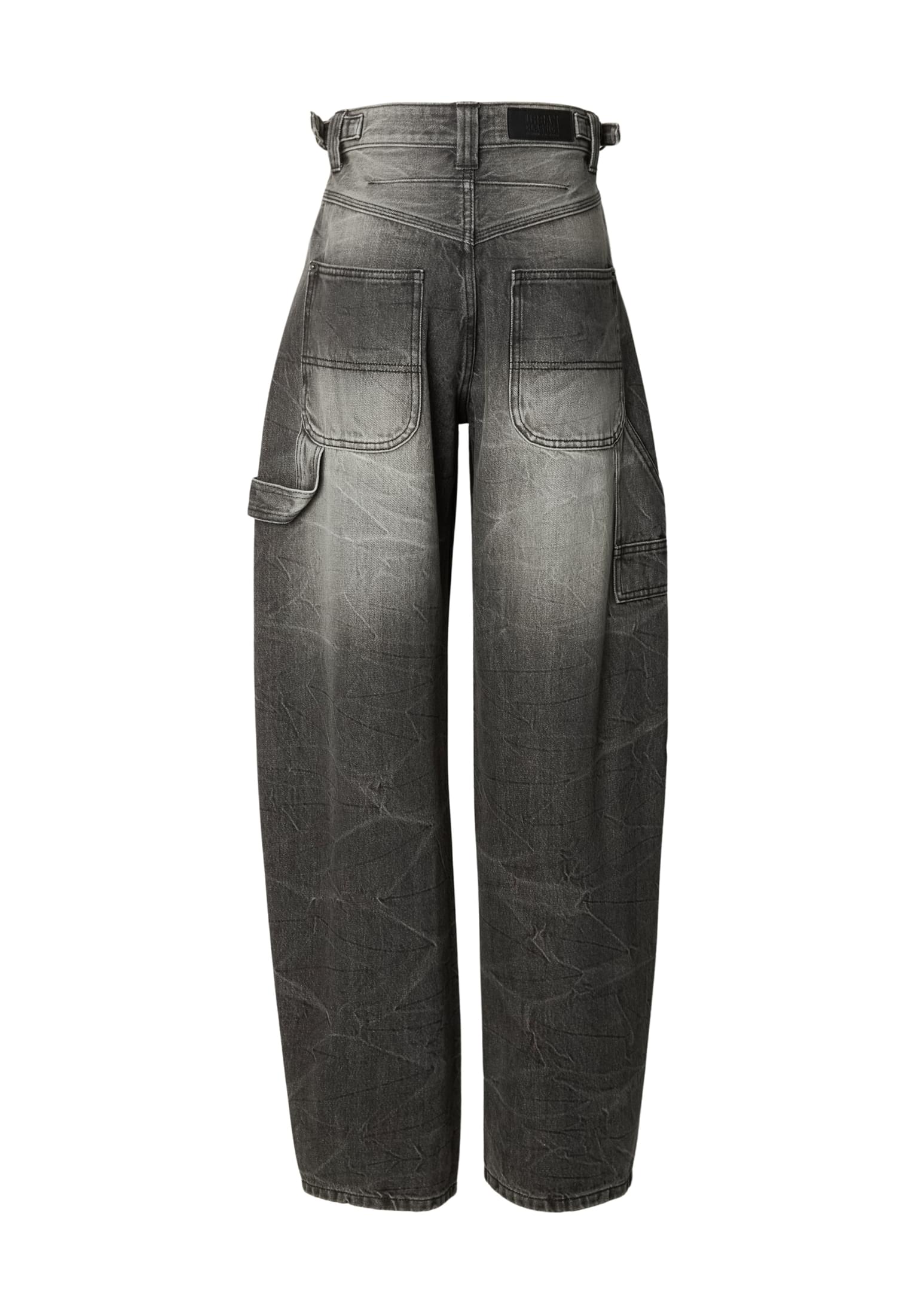 Γυναικεία Τζιν Balloon Fit με Σιλουέτα Barrel-Leg Tb8140-00709 Urban Classics Black Washed γυναικεία Παντελόνια Simple Wear