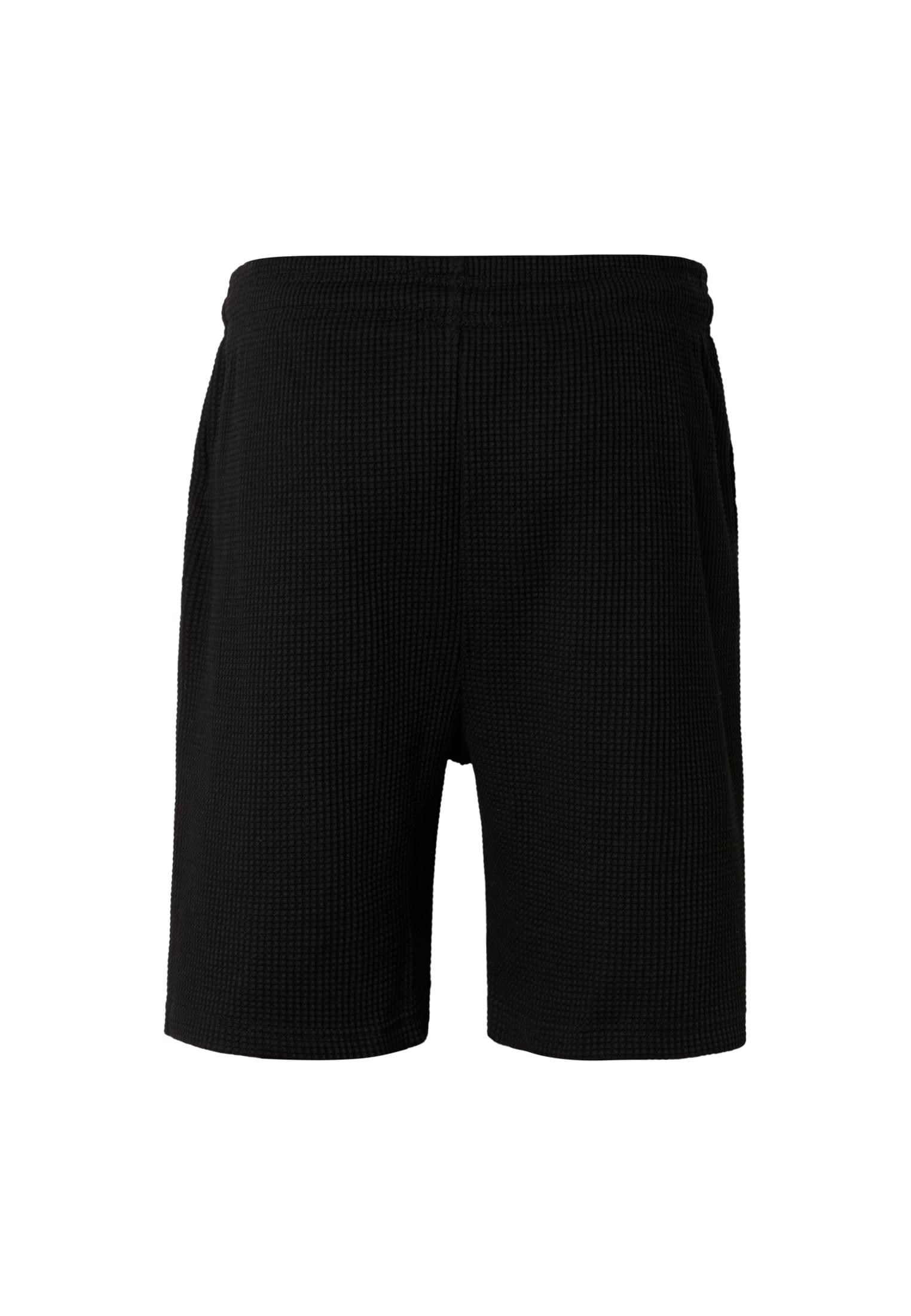 Thermal Waffle Shorts με Ελαστική Μέση Και Κορδόνι Tb8206-00007 Urban Classics Black ανδρικά Βερμούδες Σορτς Simple Wear