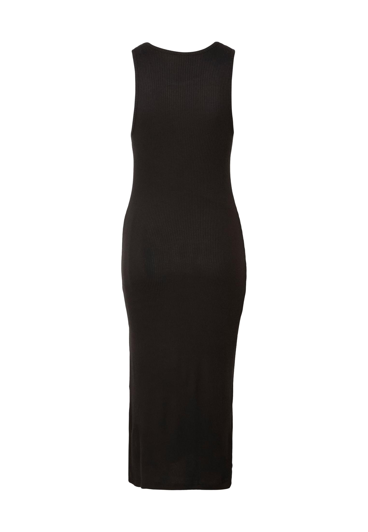Μακρύ Φόρεμα Ladies Long Racerback Rib με Ριμπ Ύφανση Tb8276-00007 Urban Classics Black γυναικεία Φορέματα Simple Wear