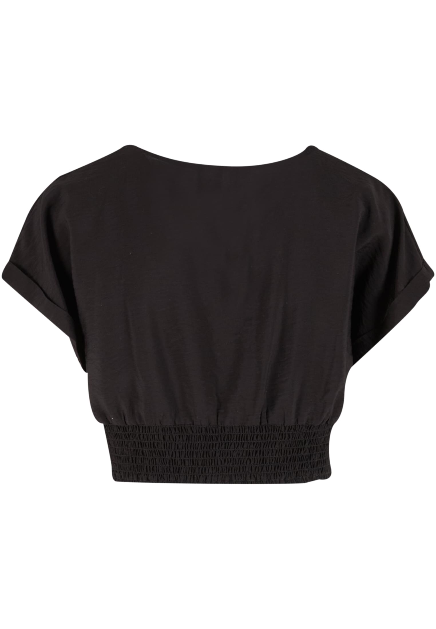 Γυναικεία Μπλούζα Knotted V-Neck Top με Κόμπο Λεπτομέρεια Tb8277-00007 Urban Classics Black γυναικεία Μπλούζες Simple Wear