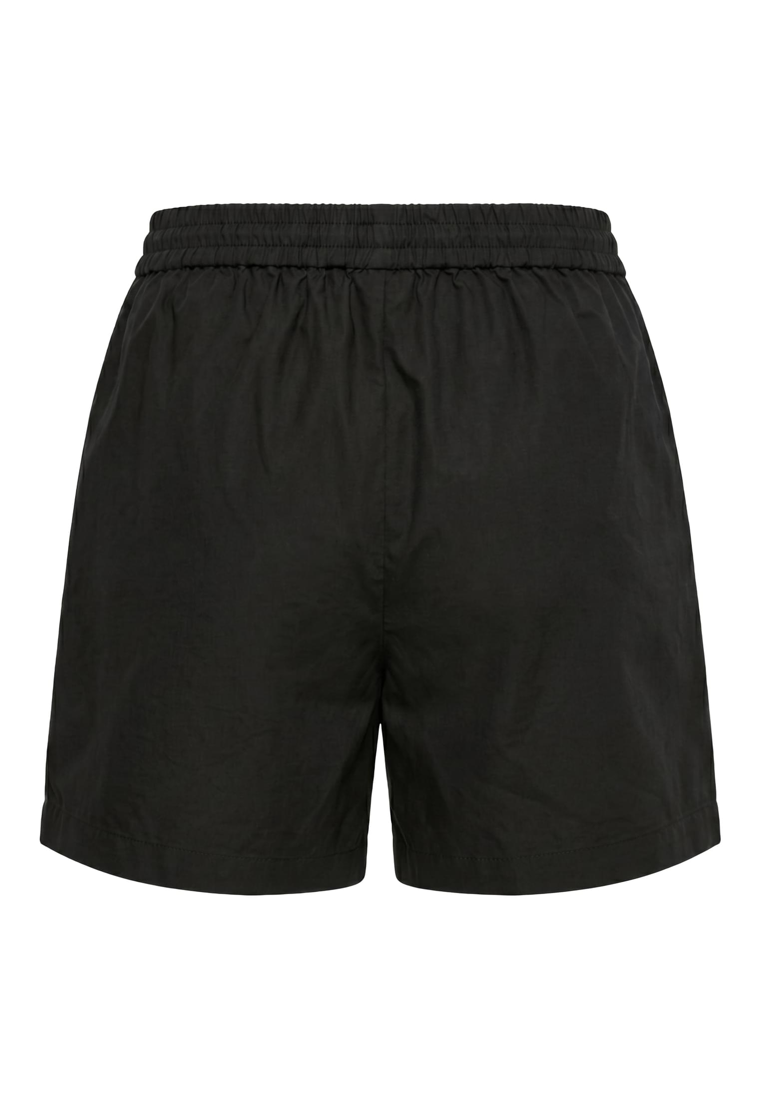 Γυναικεία Σορτς Popeline με Ελαστική Μέση Tb8281-00007 Urban Classics Black γυναικεία Simple Wear