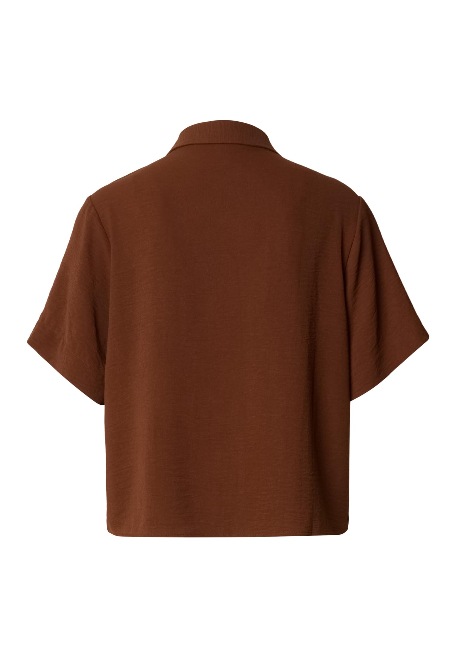 Γυναικεία Μπλούζα Resort Shirt με Δομημένη Ύφανση Tb8283-21859 Urban Classics Cinnamonbrown γυναικεία Πουκάμισα Simple Wear