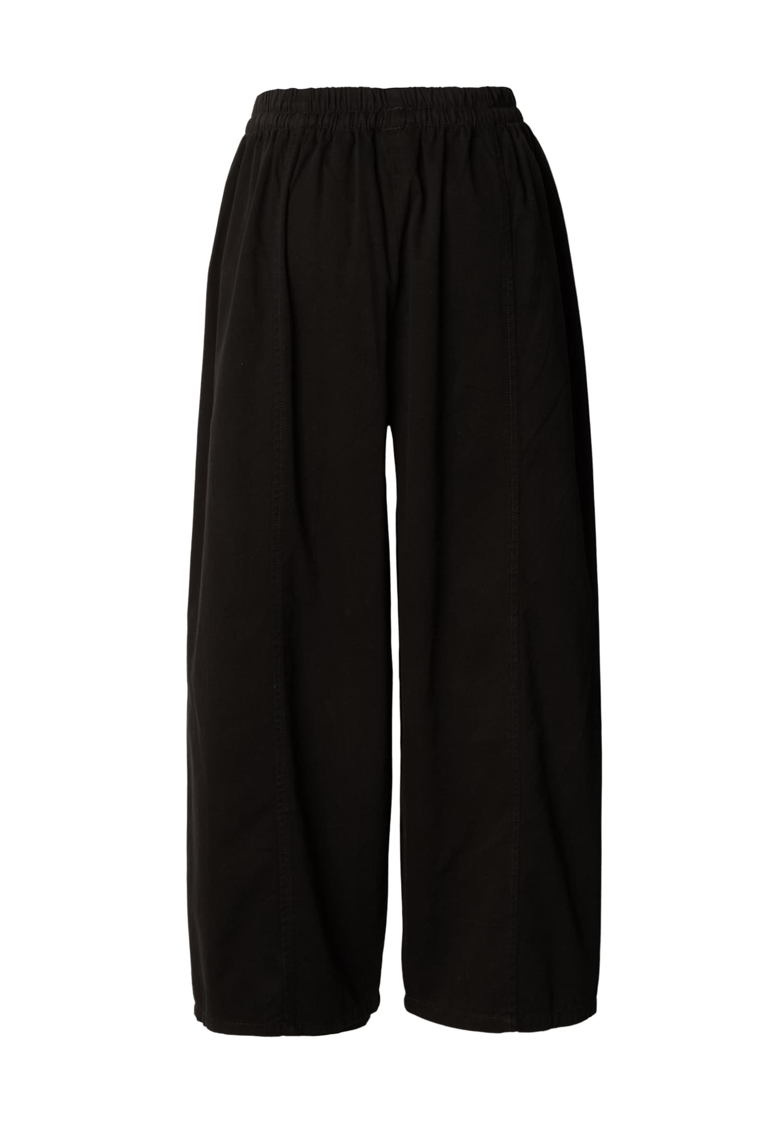 Γυναικεία Παντελόνια Barrel Cropped με Φαρδιά Σιλουέτα Tb8286-00007 Urban Classics Black γυναικεία Simple Wear