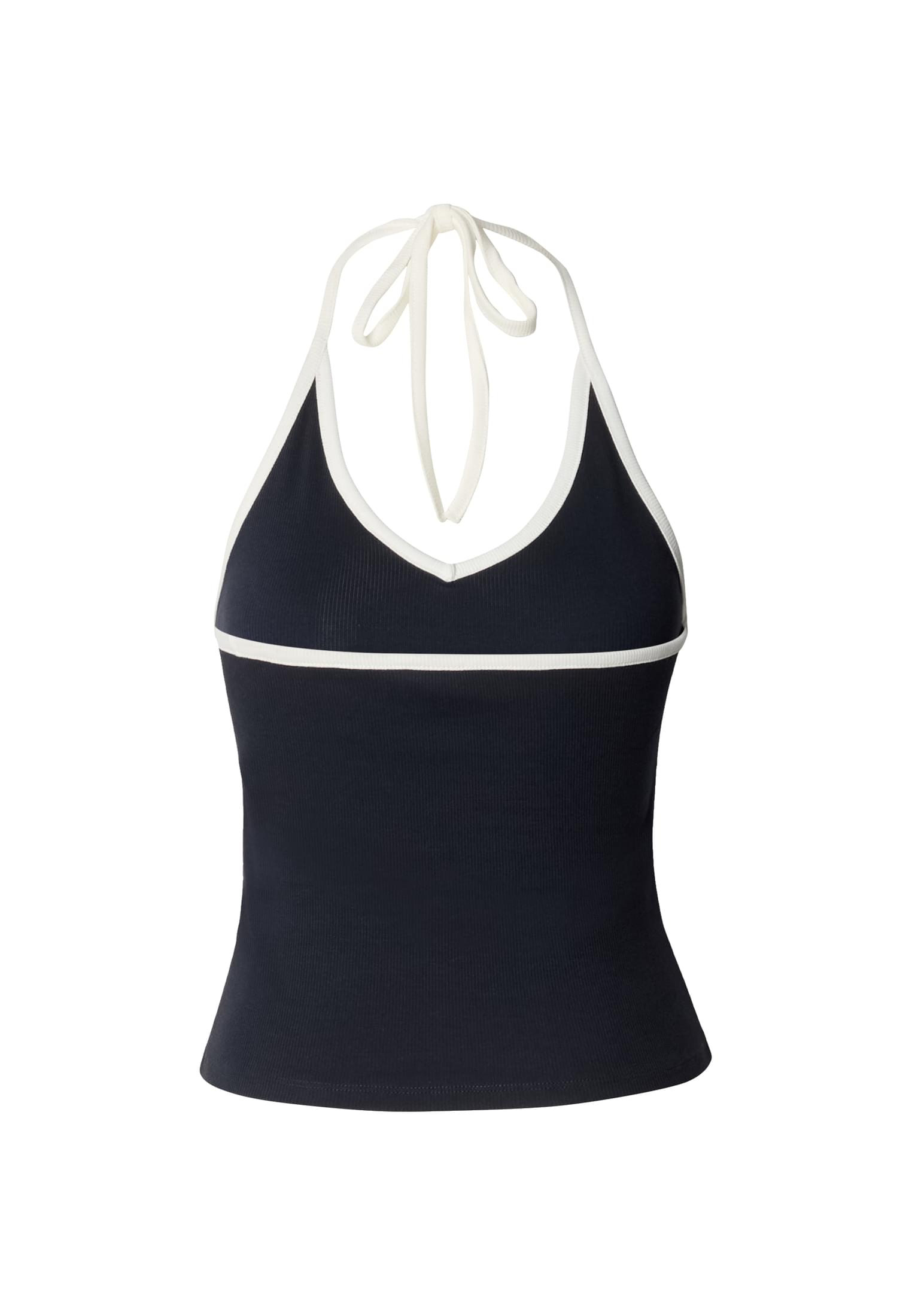 Γυναικείο Top Contrast Piping Neckholder με Ελαστικό Ύφασμα Tb8352-00155 Urban Classics Navy γυναικεία Μπλούζες Simple Wear