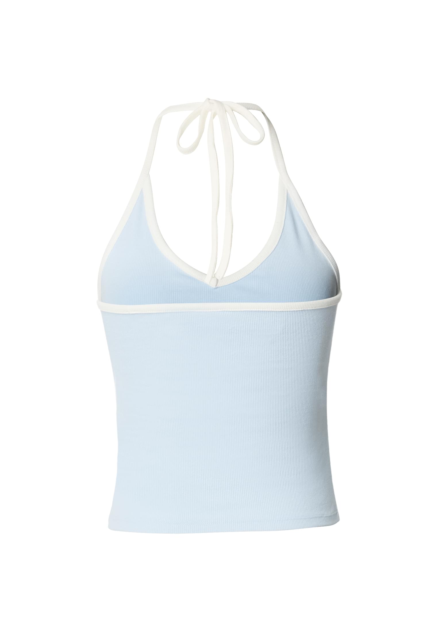 Γυναικείο Top Contrast Piping Neckholder με Ελαστικό Ύφασμα Tb8352-21550 Urban Classics Freezeblue γυναικεία Μπλούζες Simple Wear