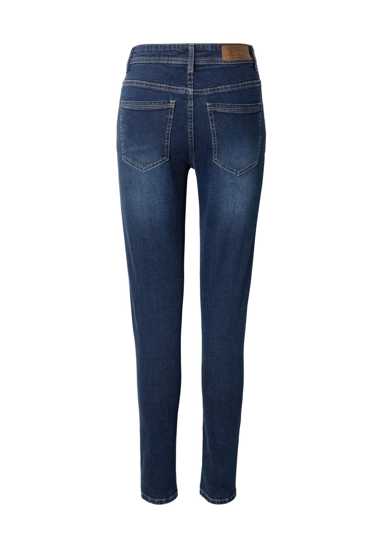 Ladies Skinny Fit Denim με Άνετη Εφαρμογή Tb8370-12060 Urban Classics Dark Blue Washed γυναικεία Παντελόνια Simple Wear