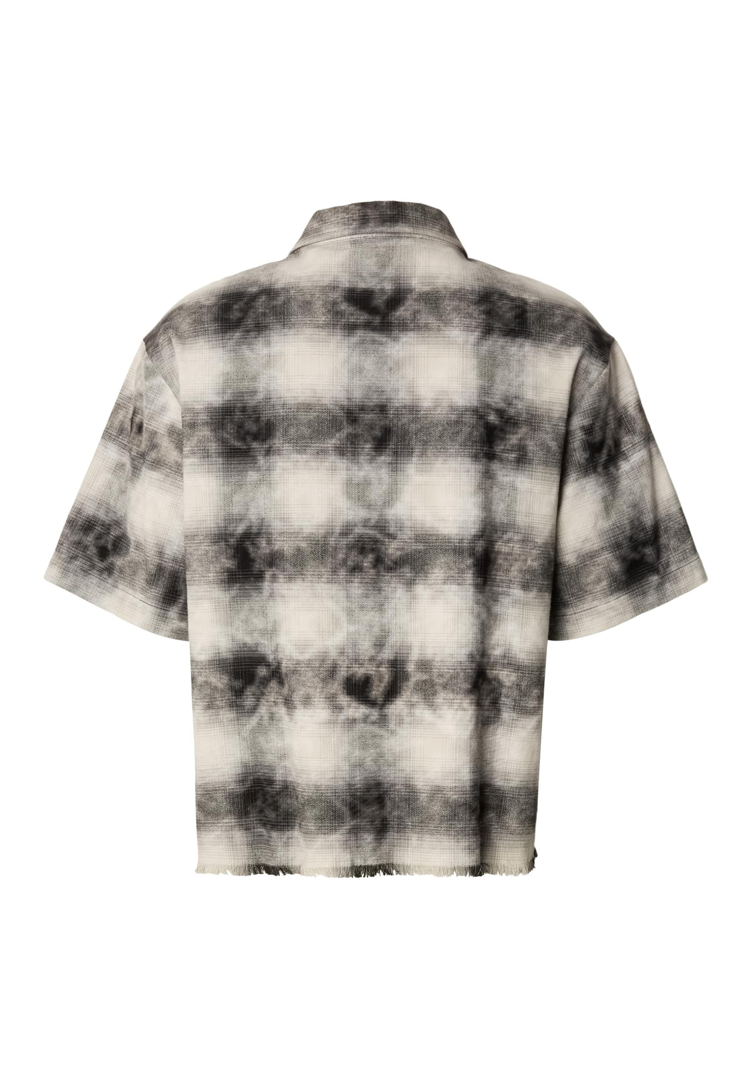 Boxy Κοντομάνικο Πουκάμισο Flannel με Δροσερή Εμφάνιση Tb8414-00007 Urban Classics Black ανδρικά Πουκάμισα Simple Wear