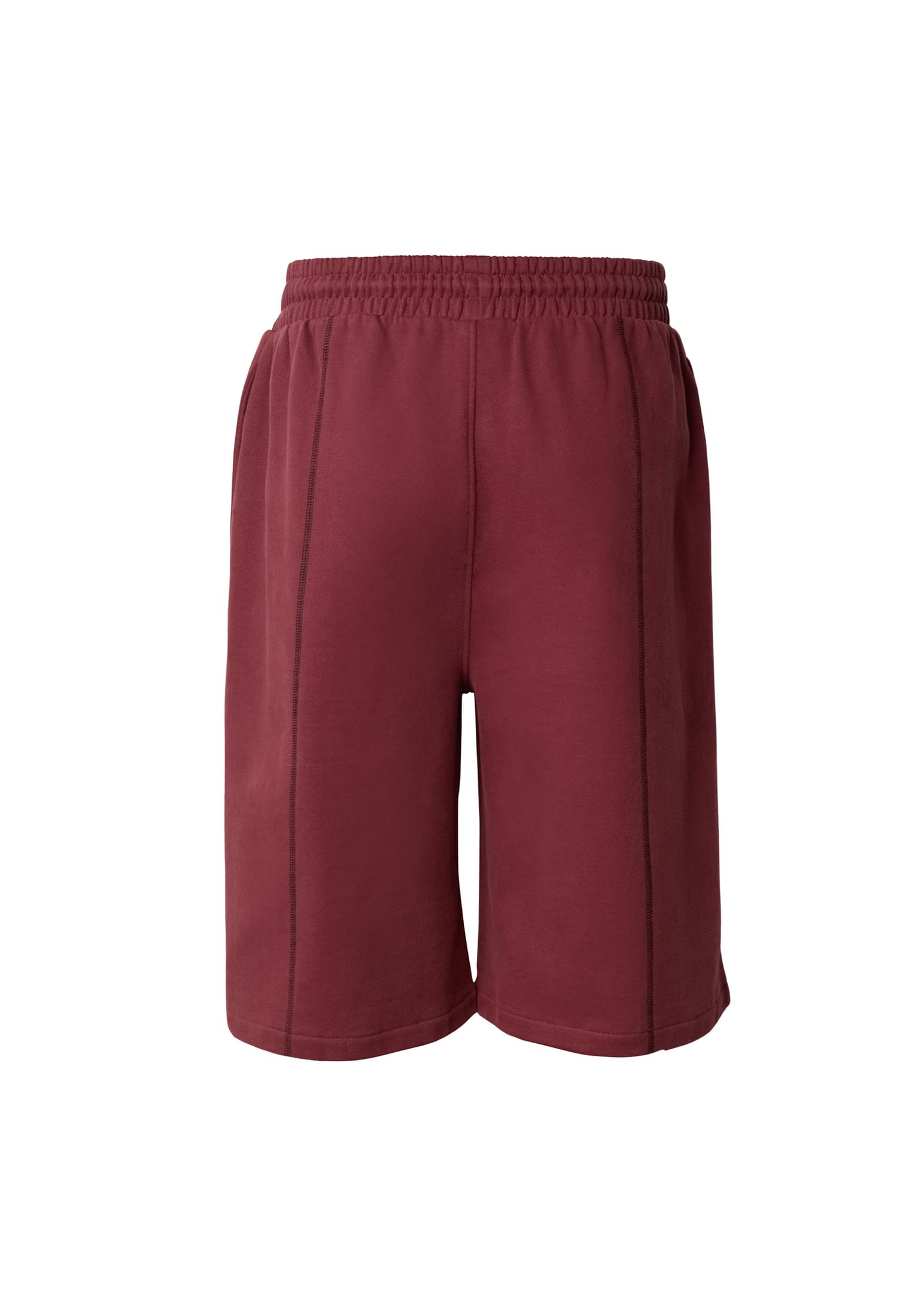 Σορτς Contrast Seam Peached με Άνετη Εφαρμογή Tb8439-22408 Urban Classics Darkbrickred ανδρικά Βερμούδες Simple Wear