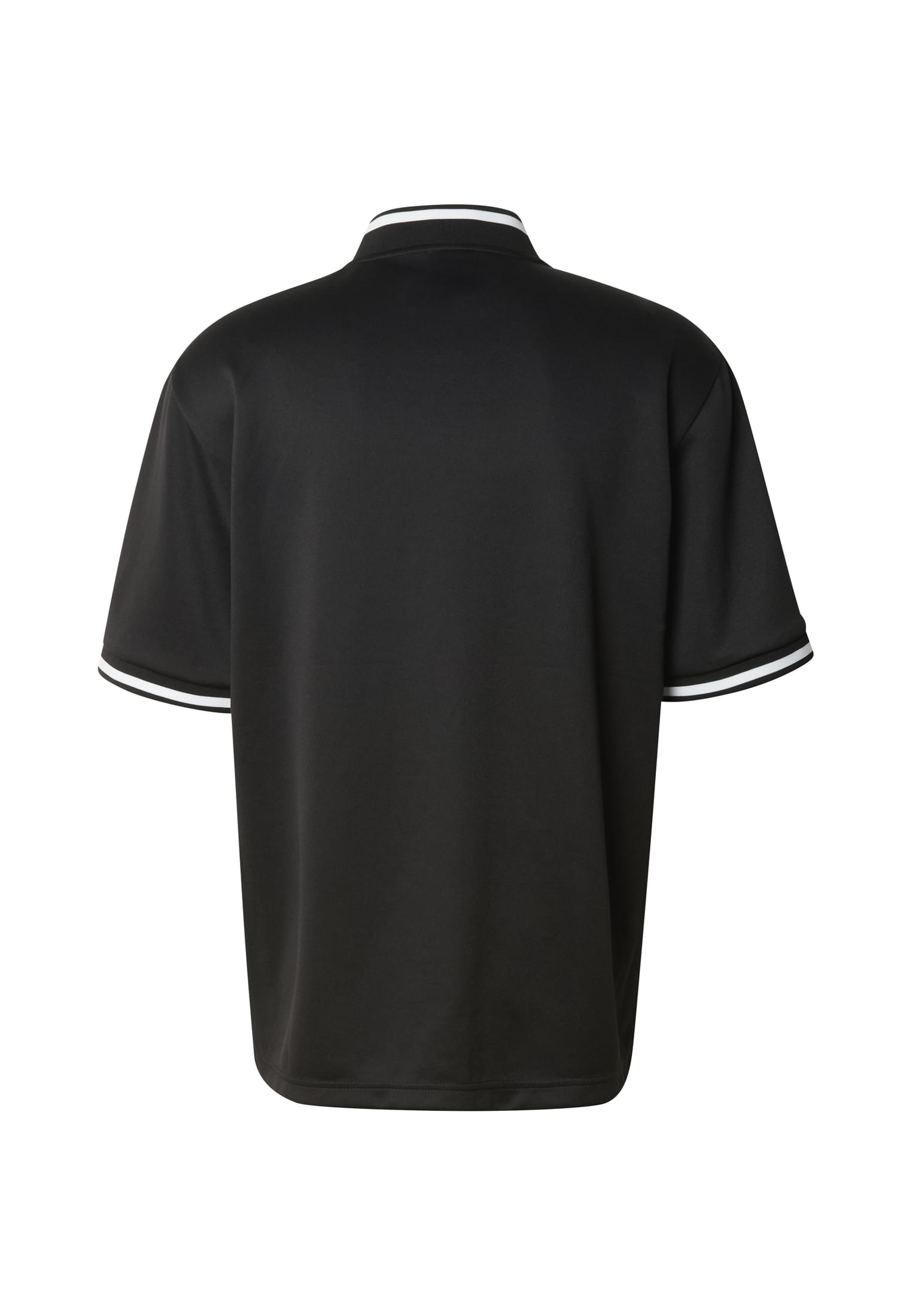 Αθλητικό Πουκάμισο Interlock Baseball Shirt με Ριμπ Μανίκια Tb8442-00007 Urban Classics Black ανδρικά Πουκάμισα Simple Wear