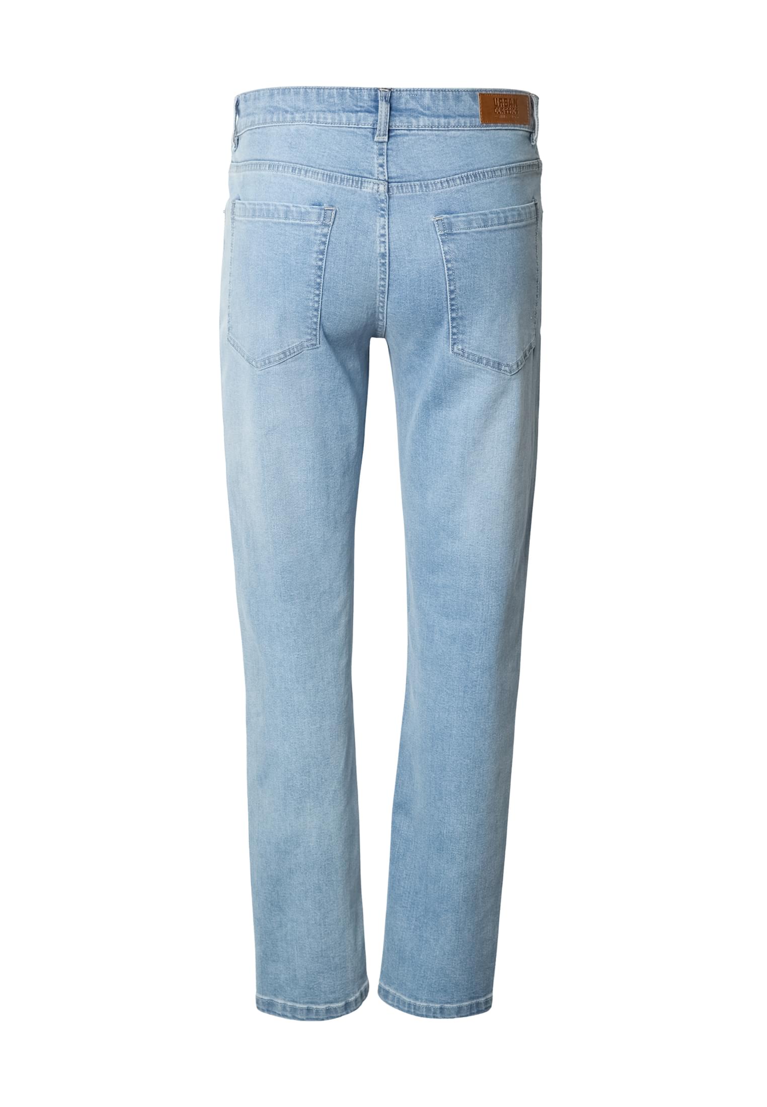 Basic Slim Fit Jeans με Κοπή για Άνετη Εφαρμογή Tb8456-12689 Urban Classics New Light Blue Washed ανδρικά Παντελόνια Simple Wear