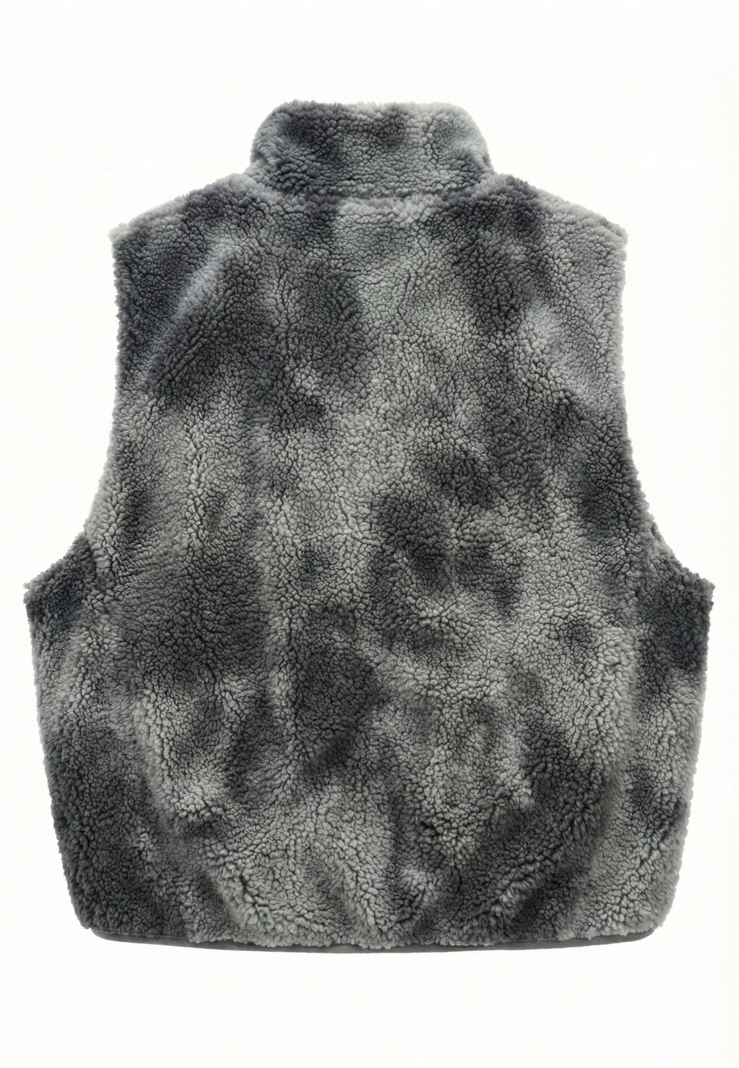 Γυναικείο Γιλέκο Printed Sherpa Vest με Σχέδιο Jacquard Tb8531-22940 Urban Classics Greytiedye γυναικεία Μπουφάν Simple Wear