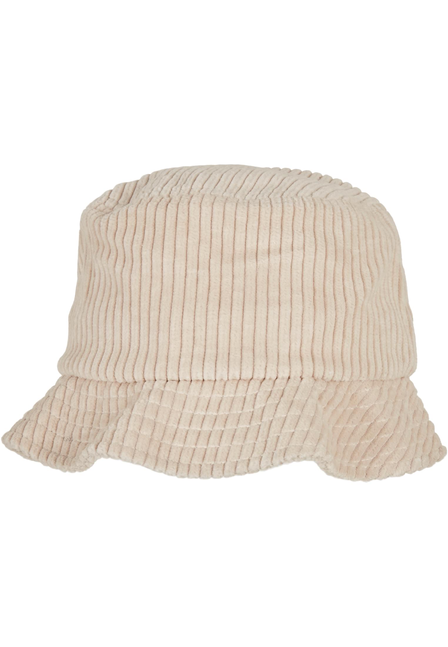 Bucket Hat Big Corduroy με Φαρδύ Γείσο 5003Bc-00555 Flexfit Offwhite αξεσουάρ Καπέλα Simple Wear