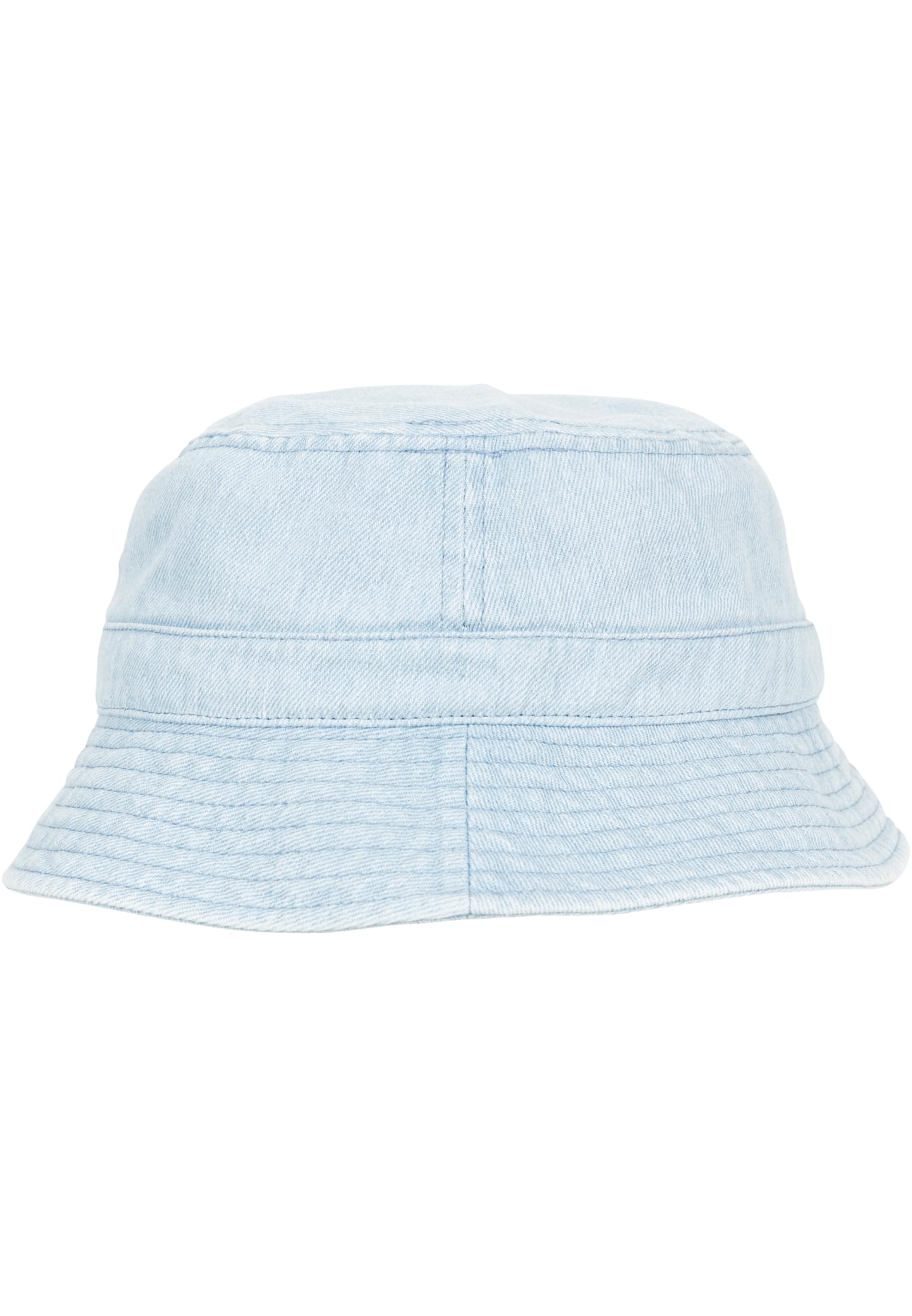 Denim Bucket Hat με Περιφερειακή Γείσο 5003Db-01851 Flexfit Light Blue αξεσουάρ Καπέλα Simple Wear