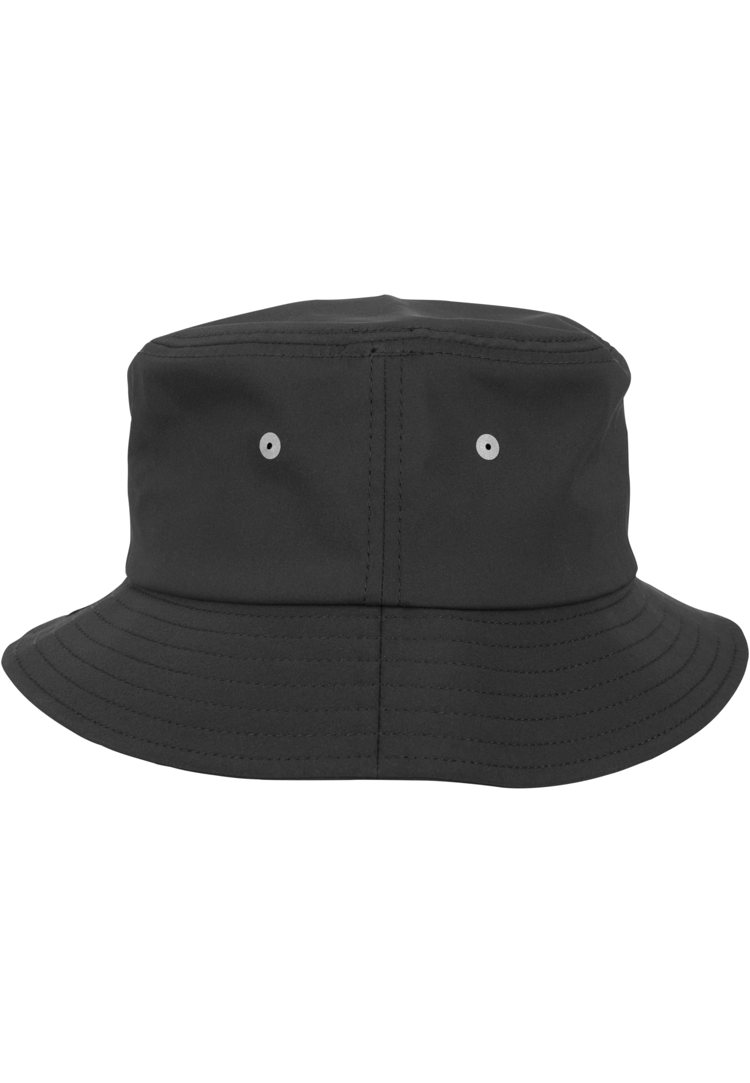 Nylon Bucket Hat Hybrid με Αδιάβροχο Ύφασμα 5003N-00007 Flexfit Black αξεσουάρ Καπέλα Simple Wear