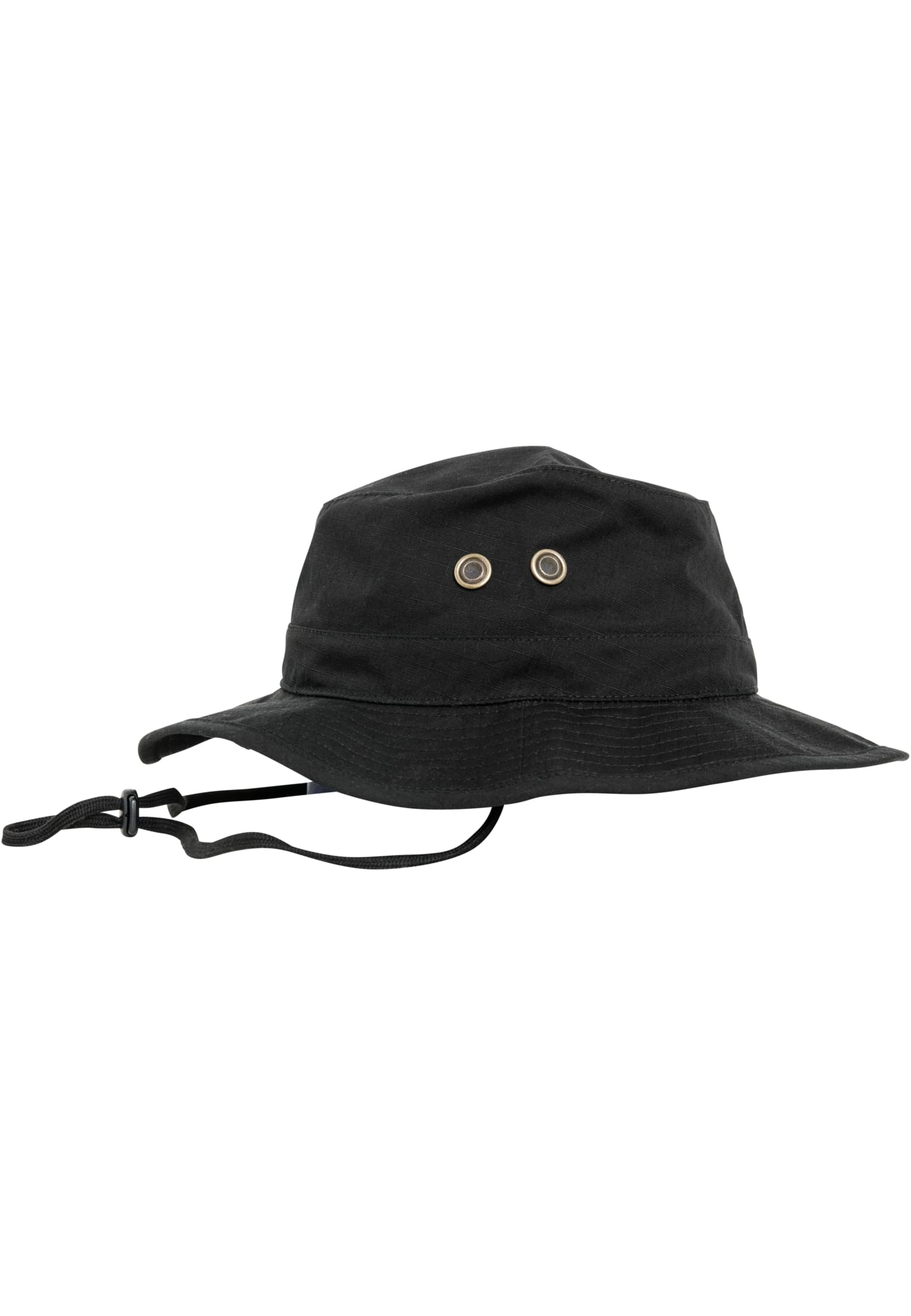 Καπέλο Τύπου Bucket Angler Hat με Ρυθμιζόμενο Κορδόνι 5004Ah-00007 Flexfit Black αξεσουάρ Καπέλα Simple Wear