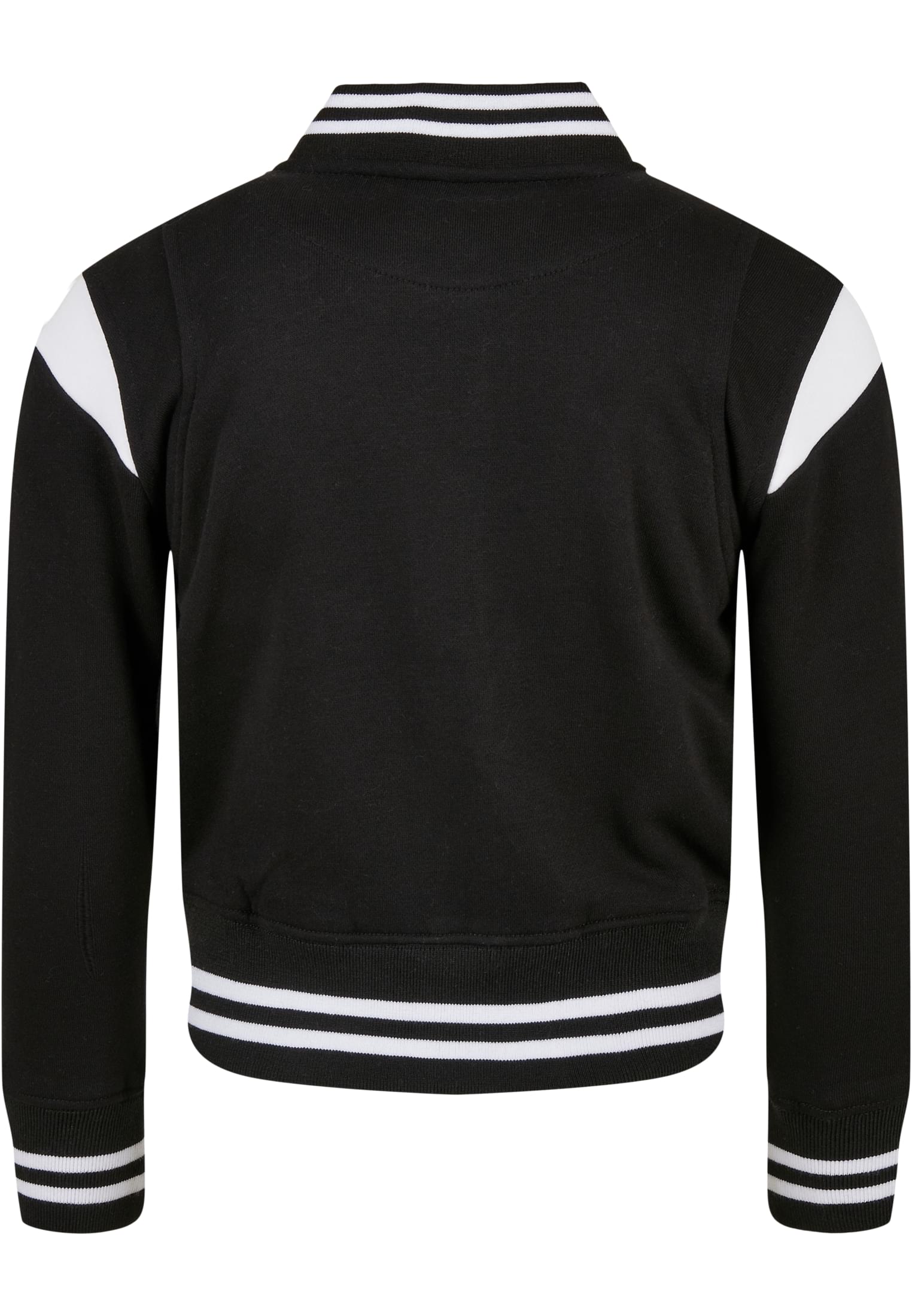 Αθλητικό Μπουφάν Girls Inset College Sweat Jacket με Διπλές Ρίγες Uck2618-00826 Urban Classics Black White παιδικά Κορίτσι Simple Wear