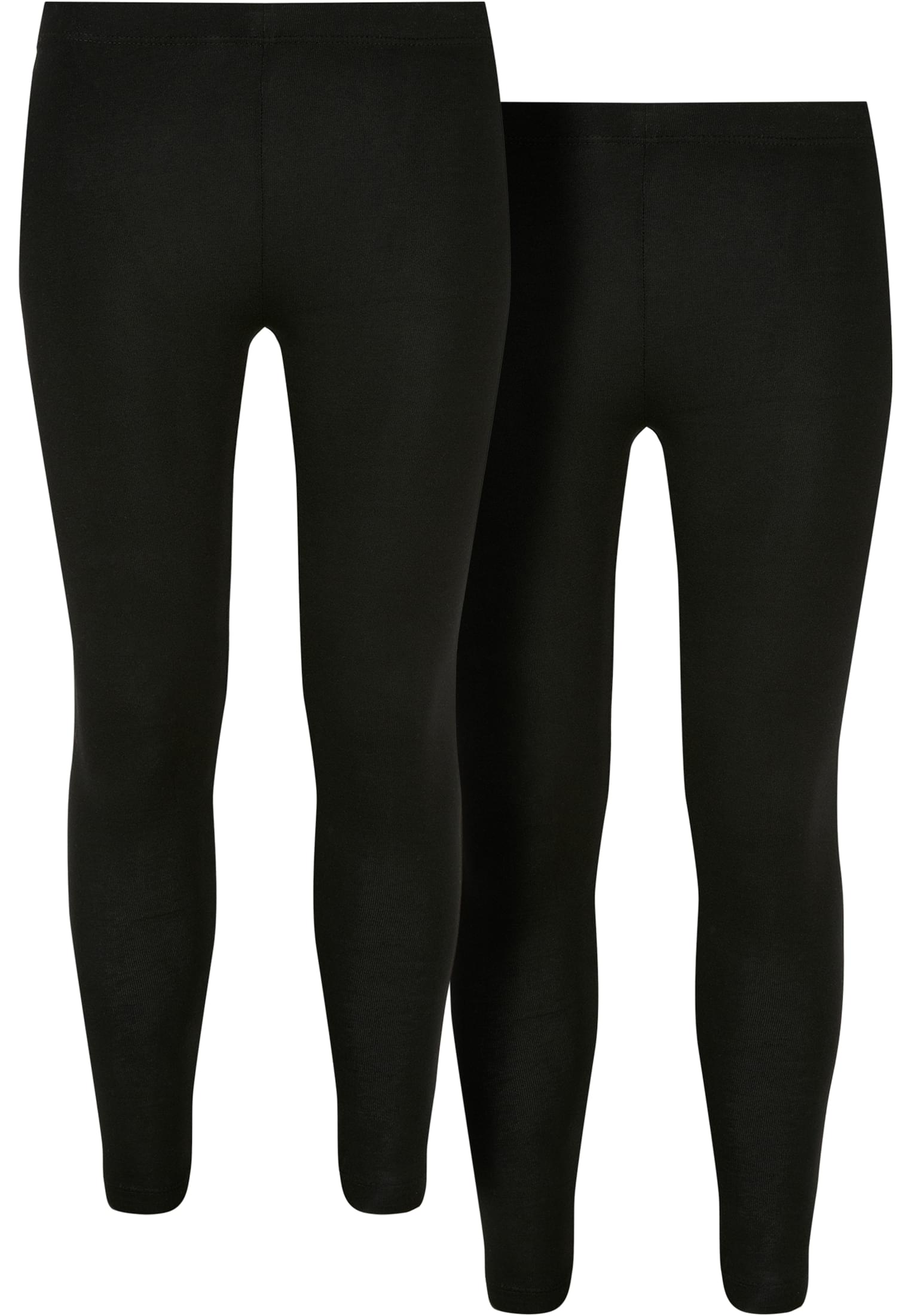 Κολάν Κοριτσιών Jersey Leggings 2-Pack με Ελαστικό Ύφασμα Uck605A-00825 Urban Classics Black παιδικά Κορίτσι Παντελόνια Simple Wear