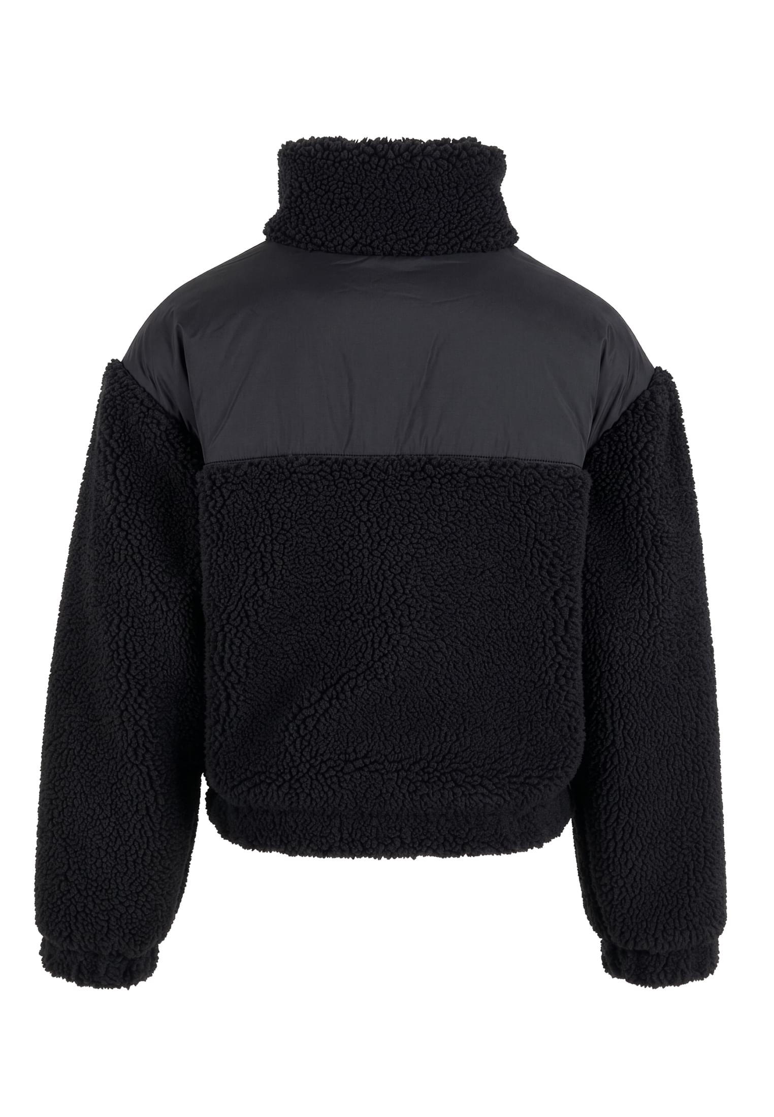 Μπουφάν Κοριτσιών Sherpa Mix με Ζεστό Teddy Fleece Uck6068-00007 Urban Classics Black παιδικά Κορίτσι Simple Wear
