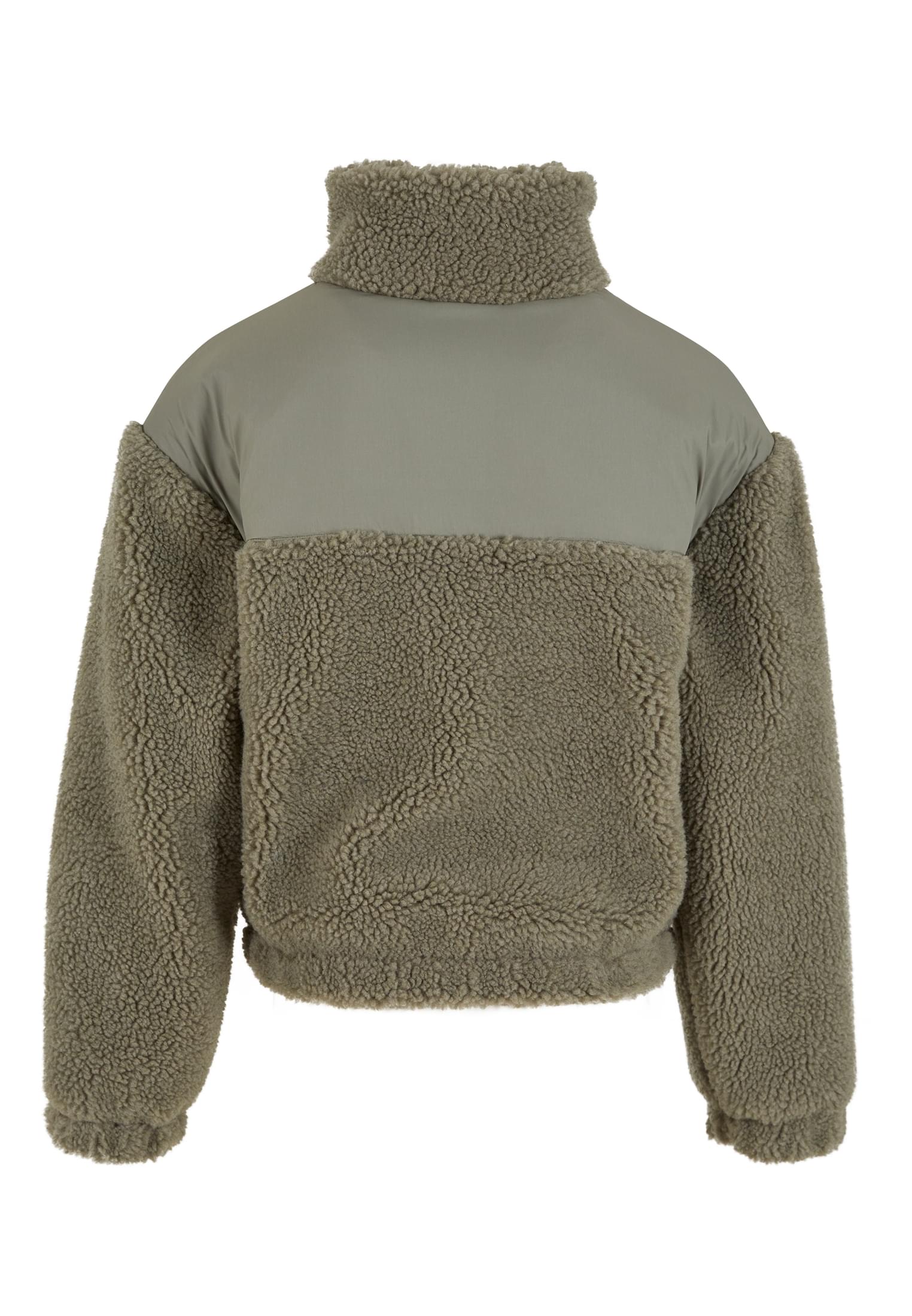 Μπουφάν Κοριτσιών Sherpa Mix με Ζεστό Teddy Fleece Uck6068-05292 Urban Classics Palegreen παιδικά Κορίτσι Simple Wear