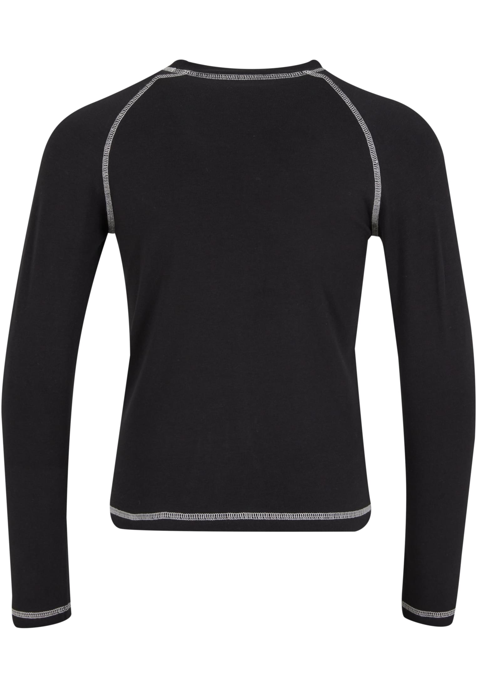 Μακρυμάνικο Πουκάμισο Girls Contrast Jersey με Σπορ Σχεδίαση Uck7730-00007 Urban Classics Black παιδικά Φούτερ Simple Wear