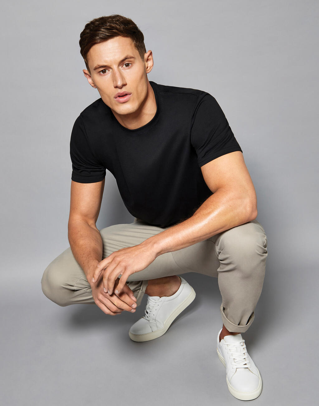 Fashion Fit Superwash 60? Tee Kk504 Kustom Kit Black ανδρικά Basic T-Shirts Simple Wear Μπλουζάκια κοντομάνικα