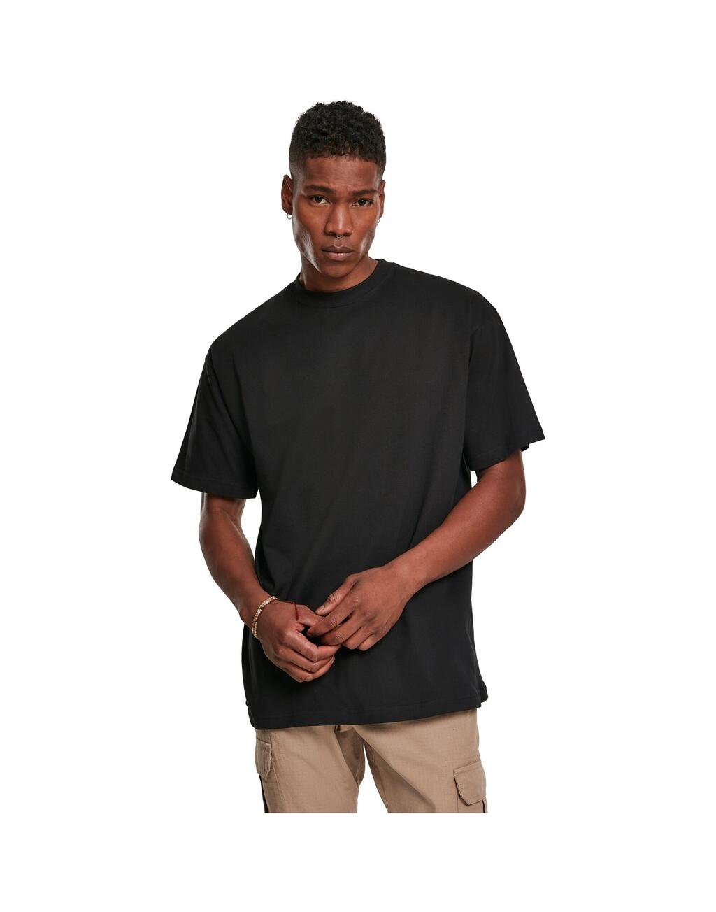 Premium Combed Jersey Loose Tee By122 Byb Black ανδρικά Basic T-Shirts Simple Wear Μπλουζάκια κοντομάνικα