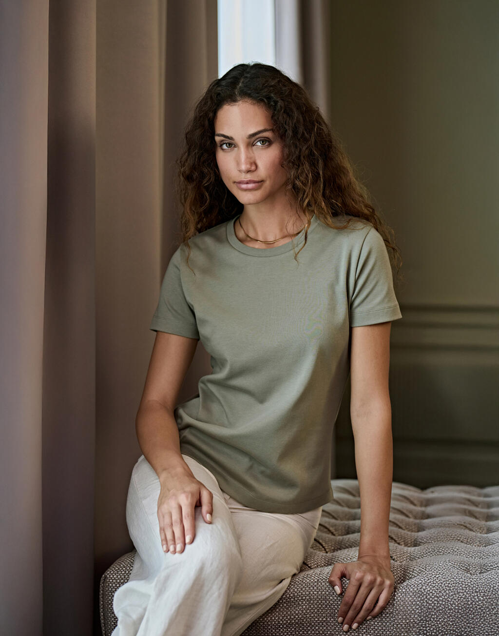 Γυναικεία Μπλούζα Pima Cotton Tee Άνετη Εφαρμογή 1451 Jays Cement γυναικεία Basic T-Shirts Simple Wear Μπλουζάκια κοντομάνικα