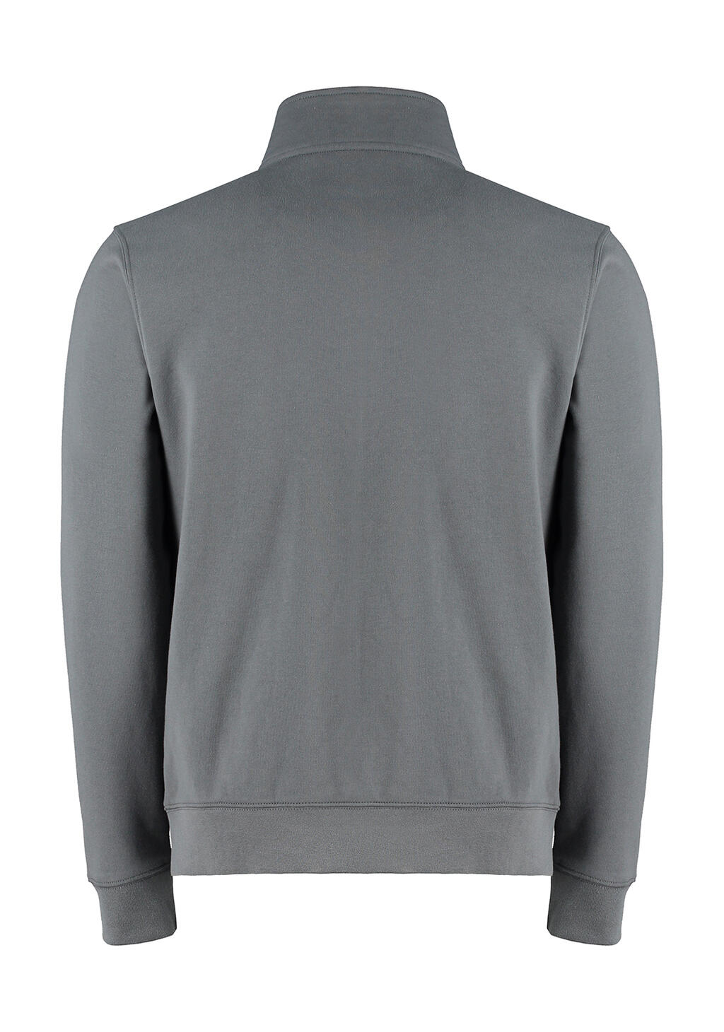 Regular Fit Zipped Sweatshirt Kk334 Kustom Kit Dark Grey Marl ανδρικά Φούτερ Simple Wear