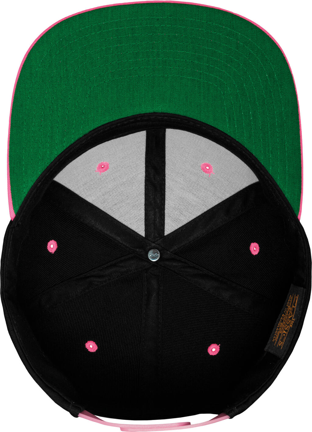 Καπέλο Classic Snapback 2-Tone με Σκληρό Buckram 6089Mt Flexfit Black Red αξεσουάρ Καπέλα Simple Wear