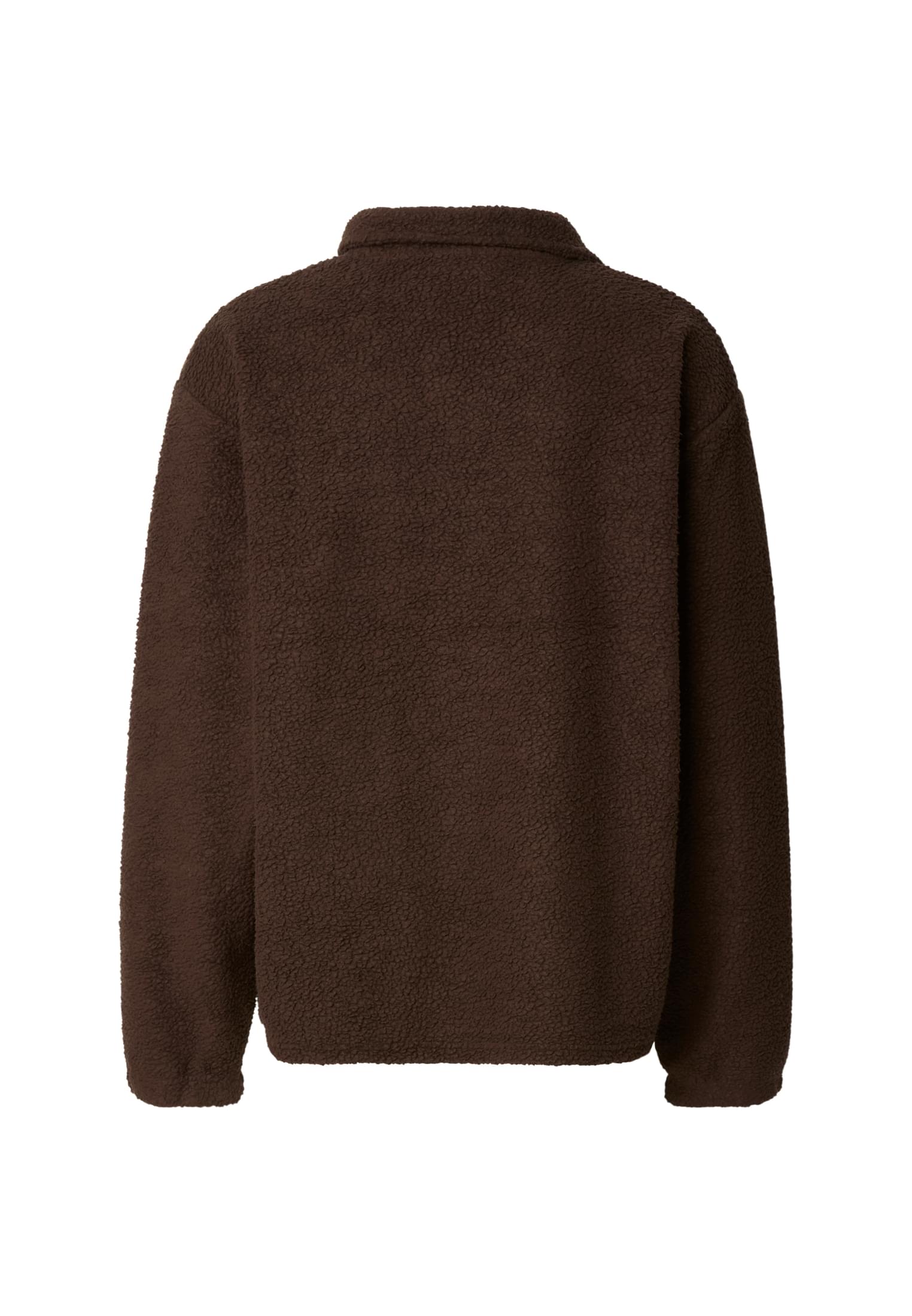 Pullover Teddy με Απαλή Υφή Fleece Και V-Neckline Dfcn151-14274 Def Chocolatebrown ανδρικά Πουλόβερ Simple Wear
