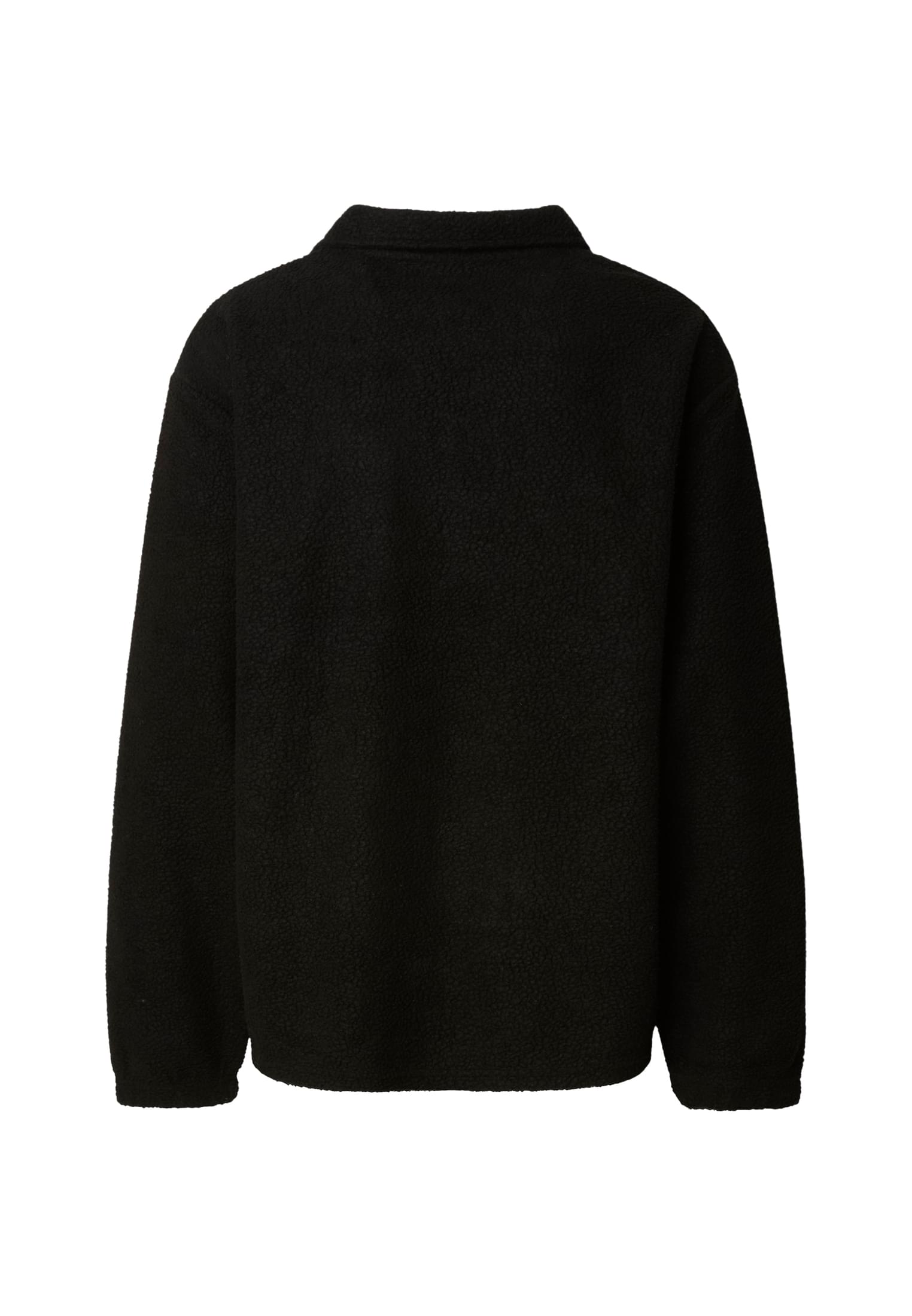 Pullover Teddy με Απαλή Υφή Fleece Και V-Neckline Dfcn151-20259 Def Jetblack ανδρικά Πουλόβερ Simple Wear