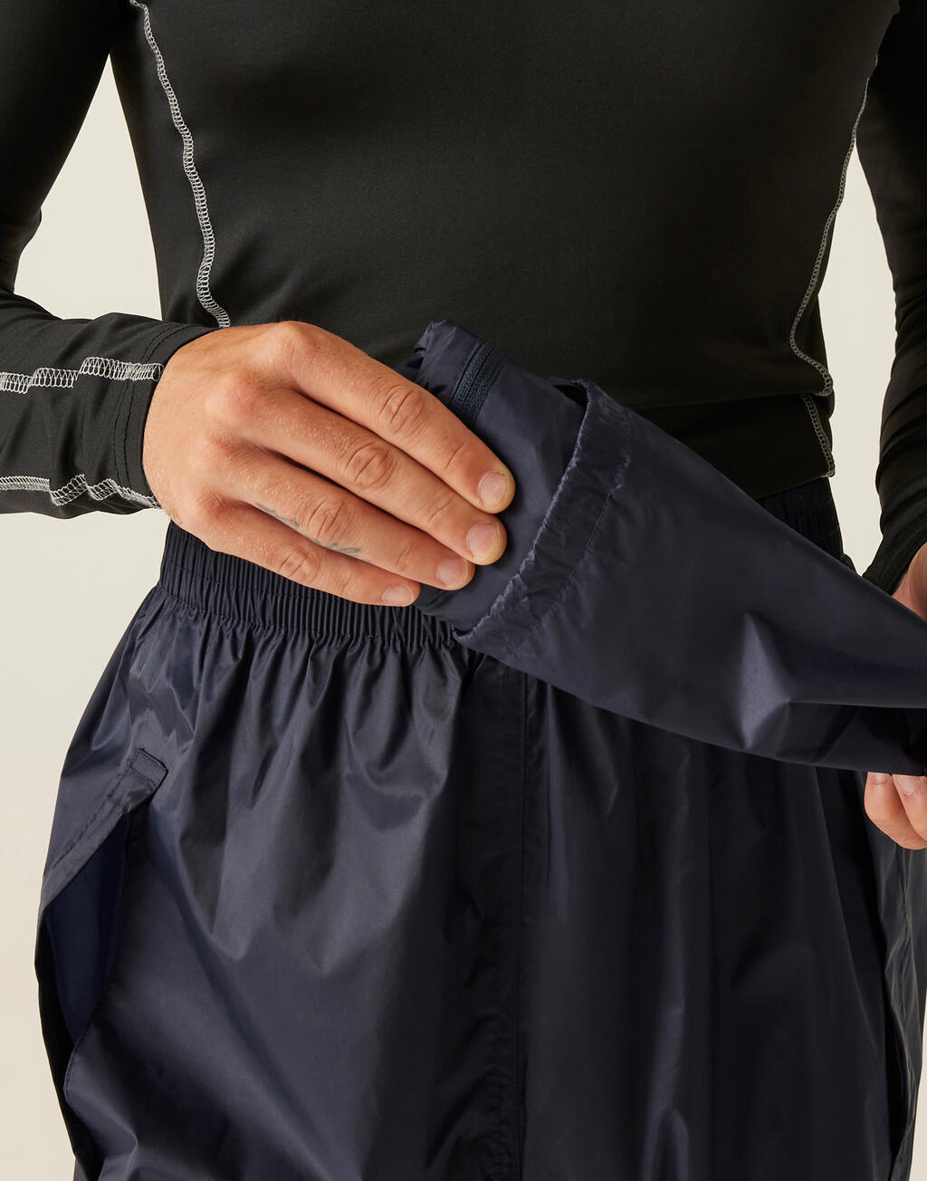 Pro Pack Away Jacket Trw248 Regatta Black ανδρικά Μπουφάν Simple Wear