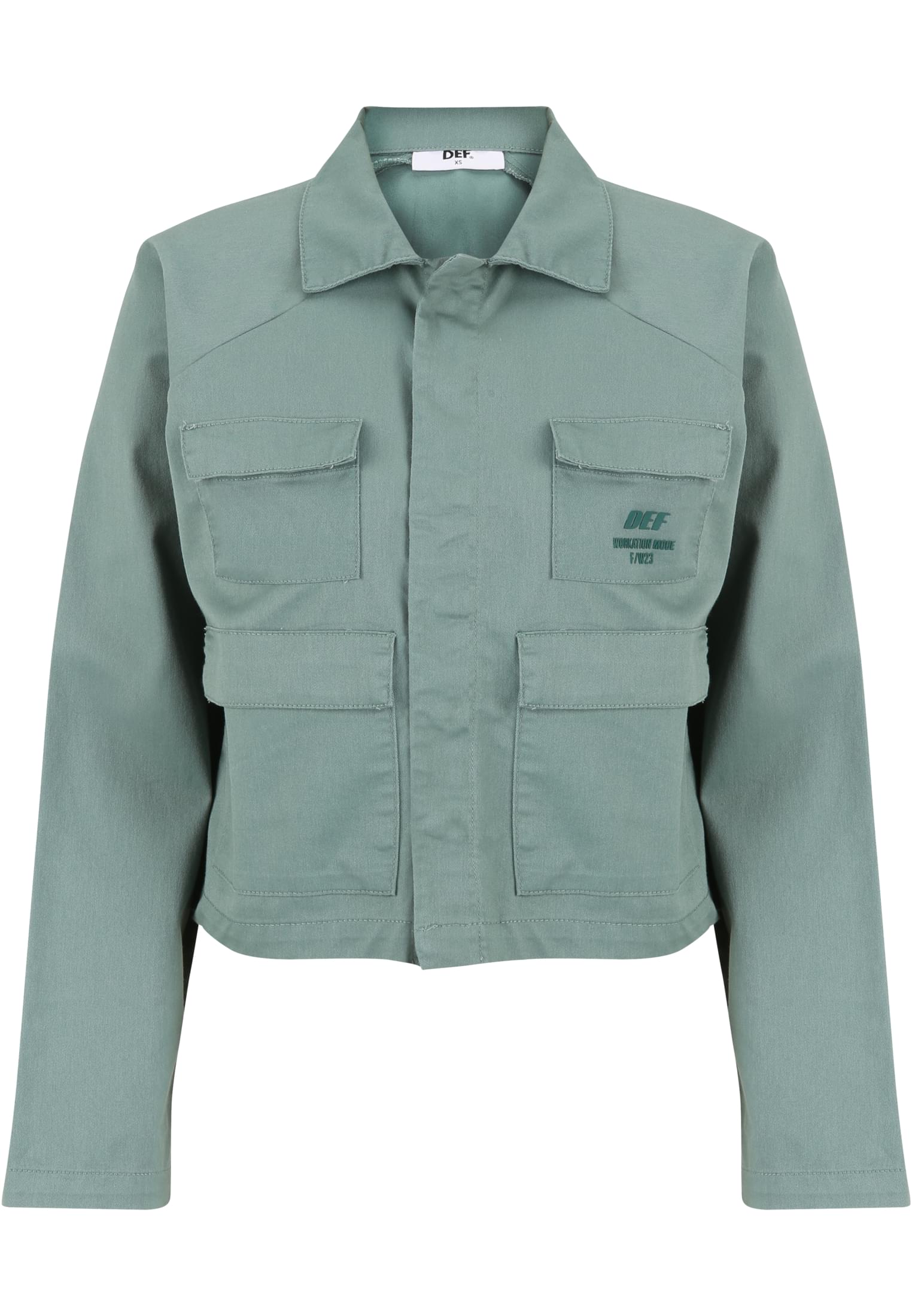 Μπουφάν Worky Jacket με Τσέπες για Αποθήκευση Dflja064-00110 Def Green γυναικεία Simple Wear