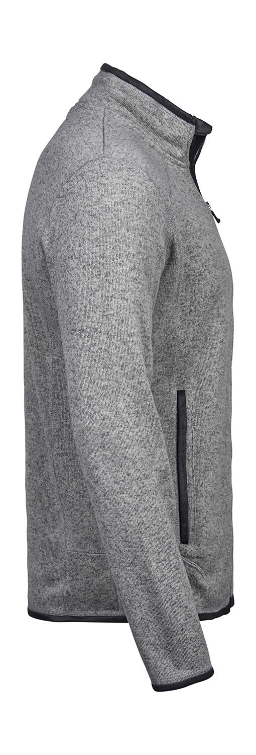 Outdoor Fleece Jacket με Βουρτσισμένο Εσωτερικό 9615 Tee Jays Grey Melange ανδρικά Μπουφάν Simple Wear