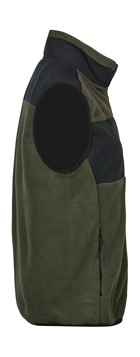Αμάνικο Γιλέκο Mountain Fleece με Προστασία από Τον Αέρα 9122 Tee Jays Black ανδρικά Μπουφάν Simple Wear