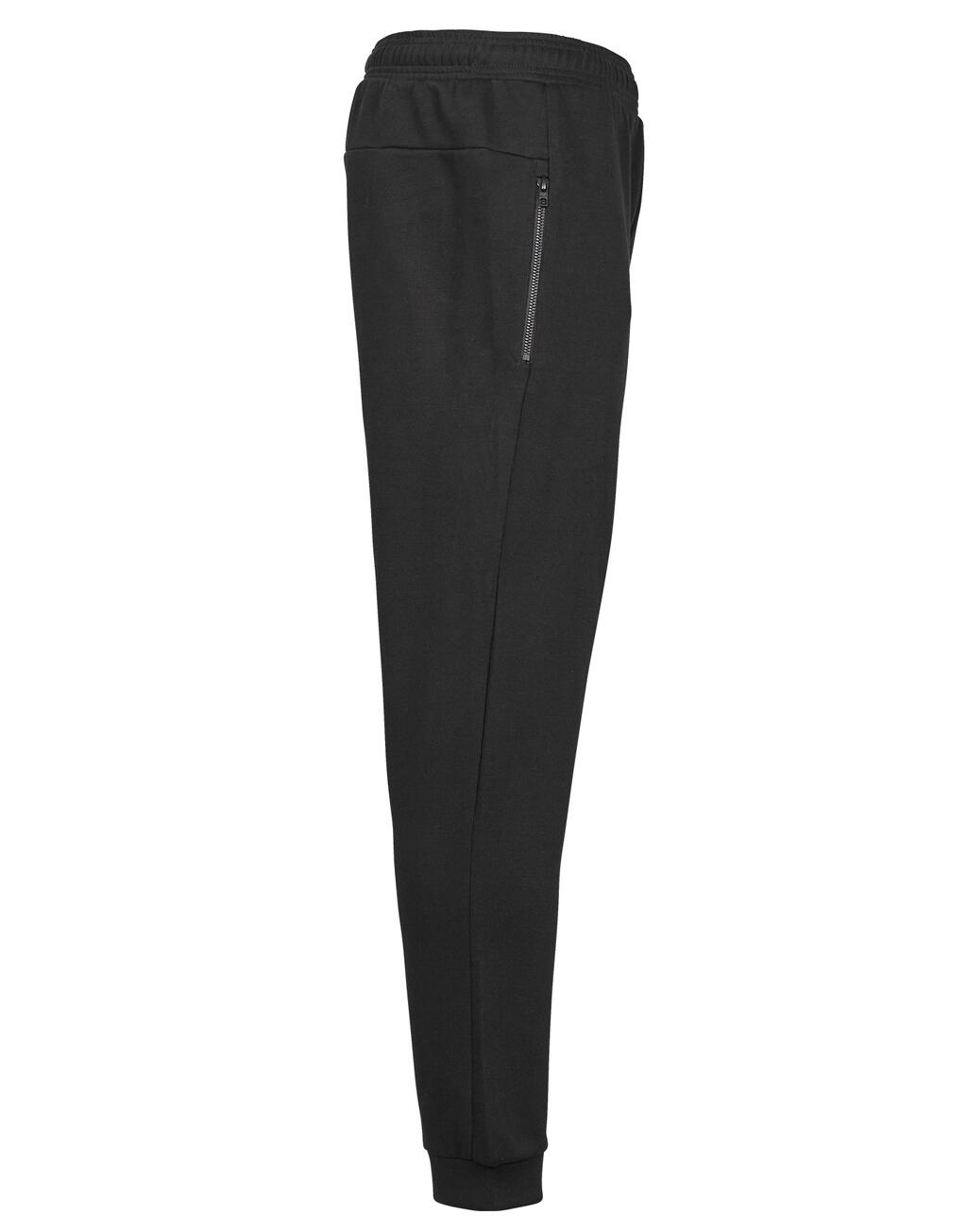 Ribbed Interlock Pants 5510 Tee Jays Black ανδρικά Παντελόνια Simple Wear