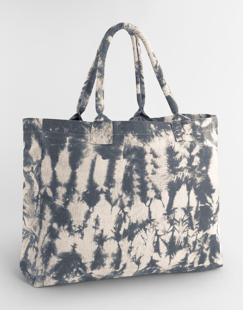 Tie Dye Canvas Tote Bag με Ανακυκλωμένα Υλικά W930 Westford Mill Sand Black Είδη Ταξιδιου Shopping Bags Simple Wear