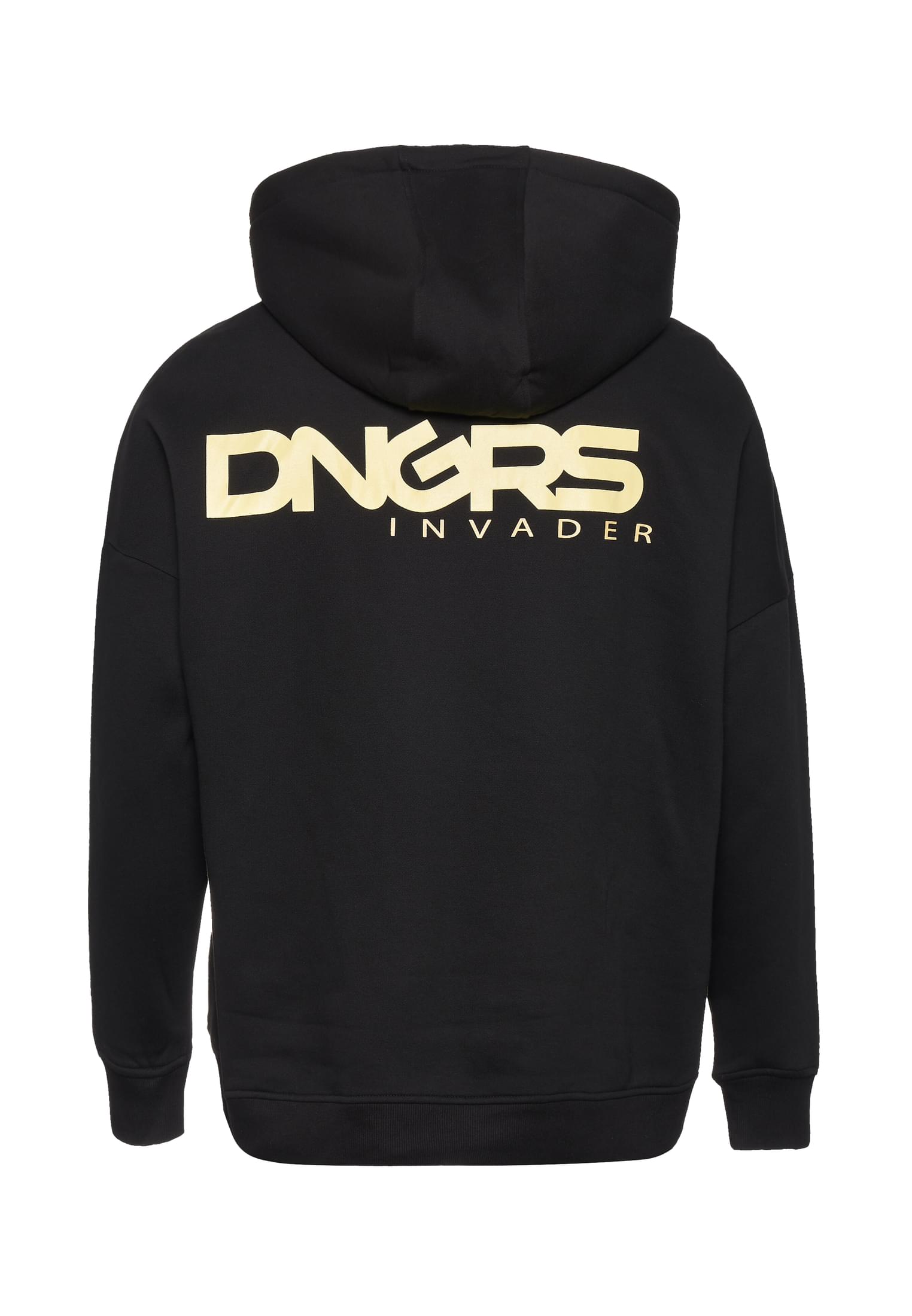 Dangerous Dngrs Launch Hoody Oversized Fit Dghd492T-00007 Black ανδρικά Φούτερ Simple Wear