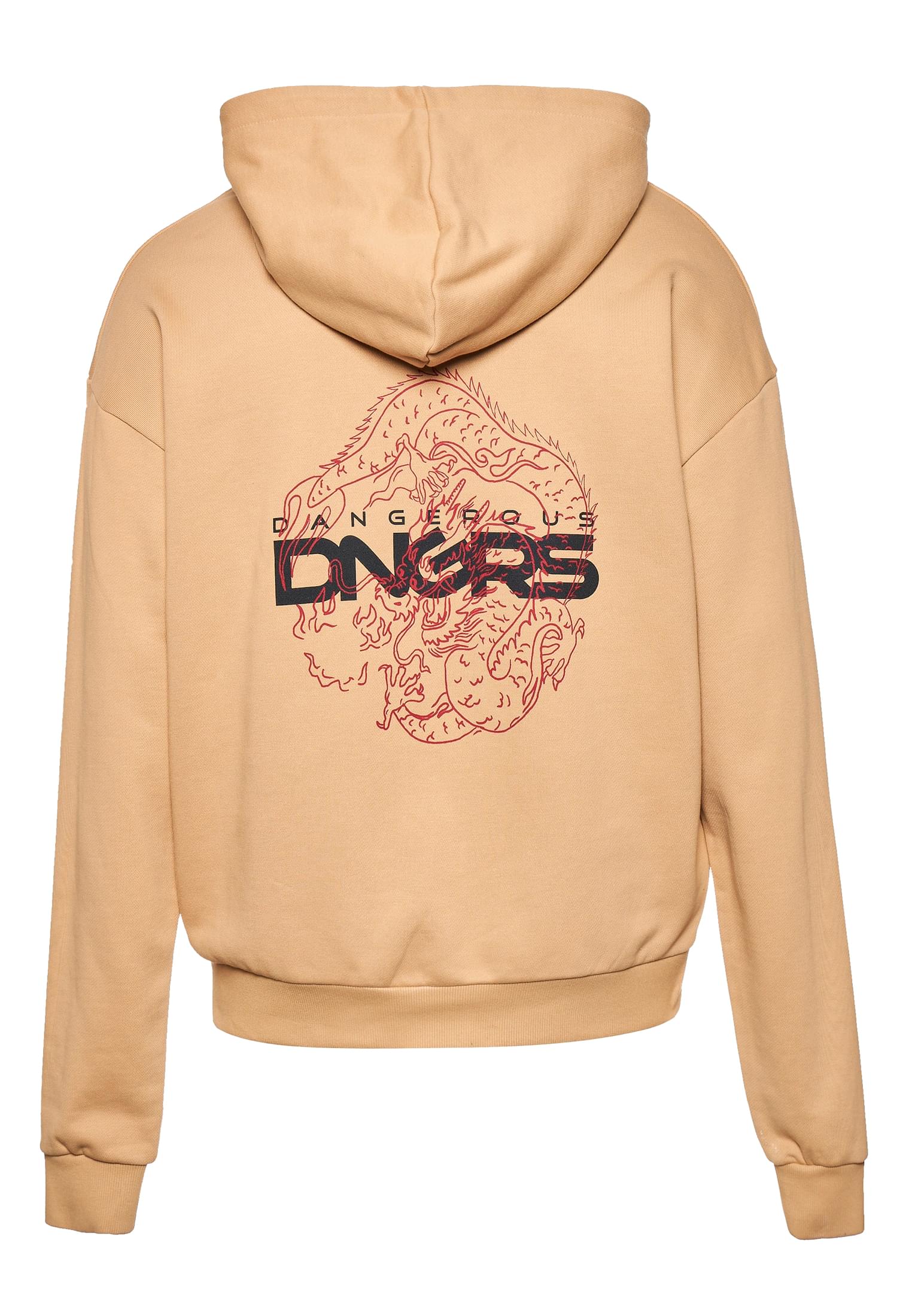 Hoodie Brave με Μαλακό Βαμβάκι Και Τσέπη Καγκουρό Dghd505T-03738 Dangerous Dngrs Unionbeige ανδρικά Φούτερ Simple Wear
