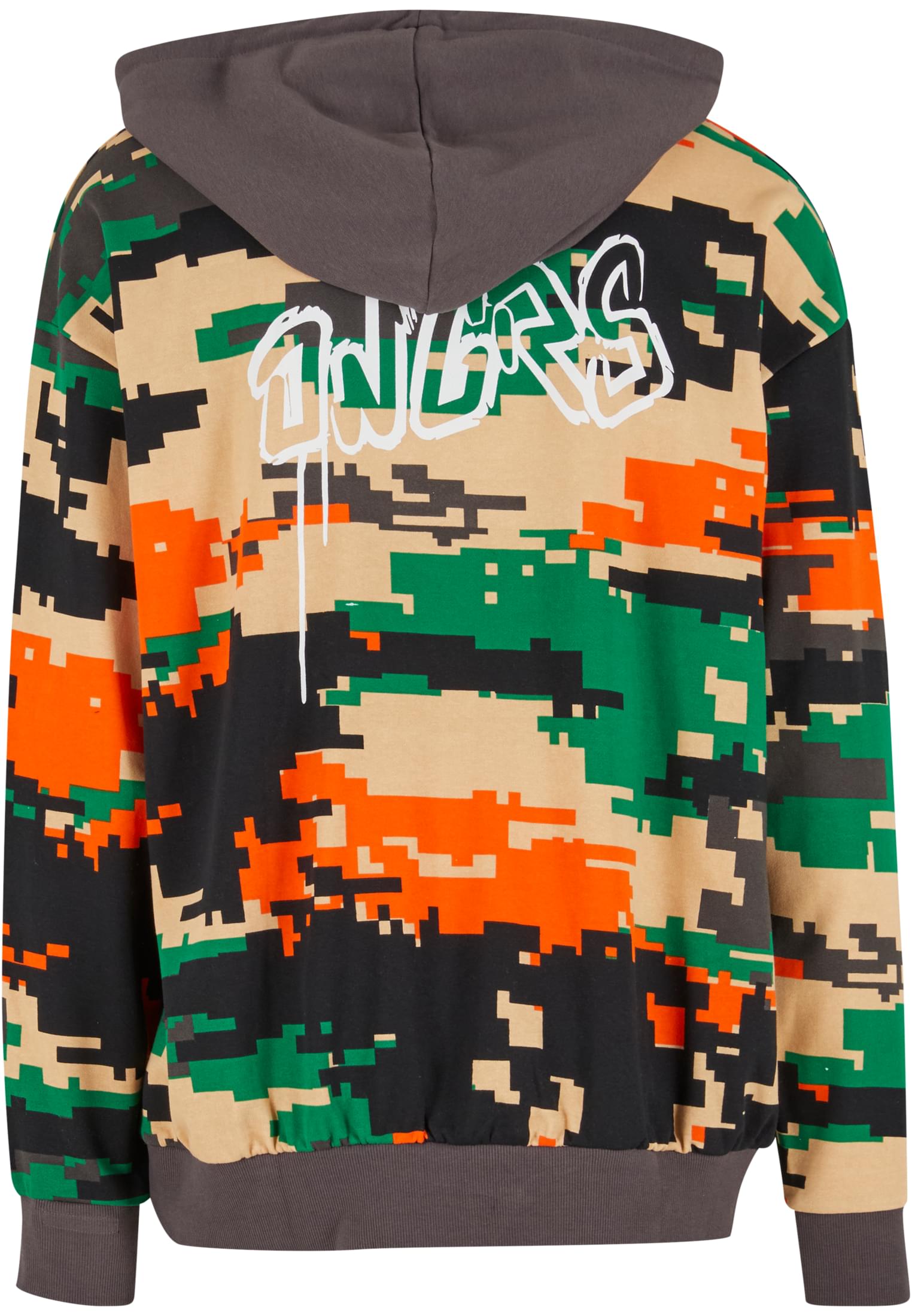Hoodie Electric με Ψηφιακό Καμουφλάζ Dghd518-17102 Dangerous Dngrs Pixelcamouflage Grey ανδρικά Φούτερ Simple Wear