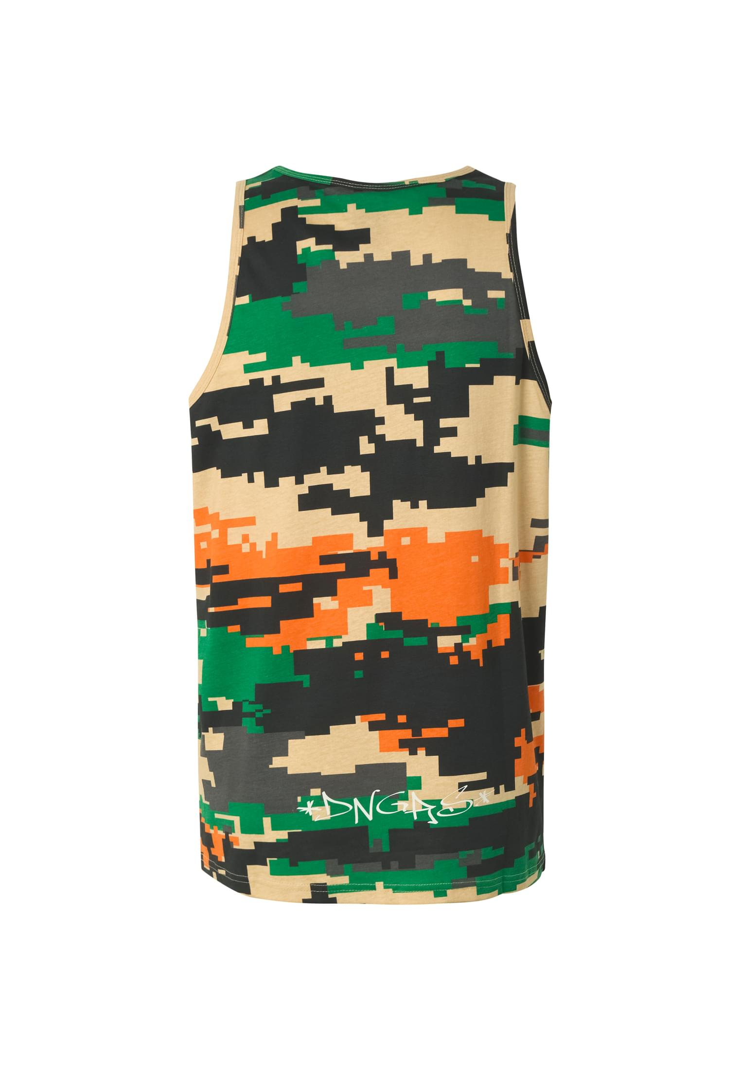 Tank Top Shrill με Δυναμικό Καμουφλάζ Και Στρογγυλό Λαιμό Dgtt222-17104 Dangerous Dngrs Pixelcamouflage ανδρικά Basic T-Shirts Simple Wear Μπλουζάκια 