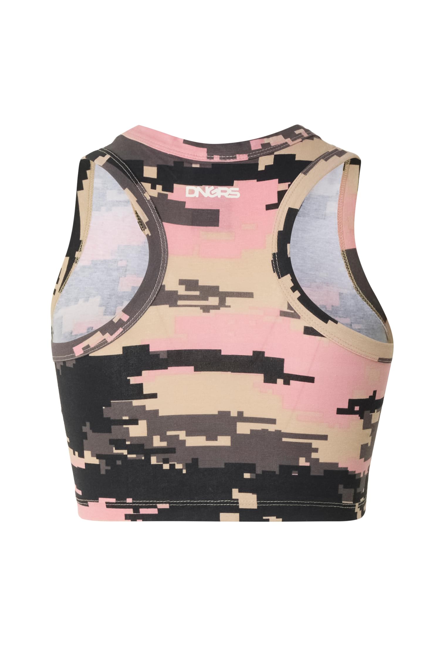 Cropped Tank Top Dngrs Express με Αθλητική Κοπή Racerback Dlbt127-17104 Dangerous Pixelcamouflage γυναικεία Μπλούζες Simple Wear