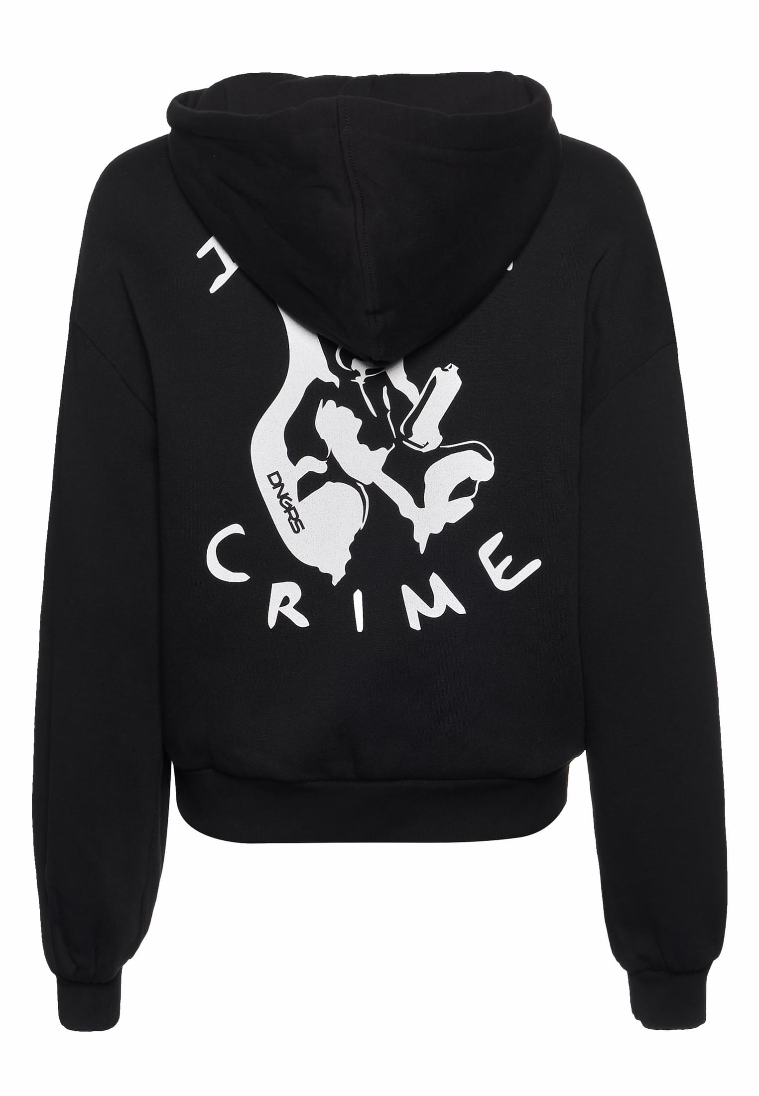 Άνετο Hoodie Dlhd001M Teddy με Κουκούλα Dlhd001M-00007 Dangerous Dngrs Black γυναικεία Φούτερ Simple Wear